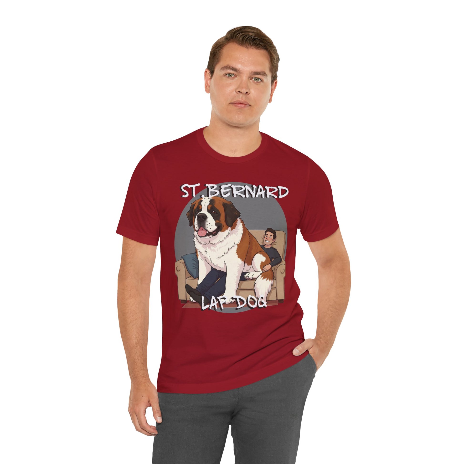 St. Bernard Funny Dog Tee - Unisex Jersey Short Sleeve T-Shirt - Schmartypants