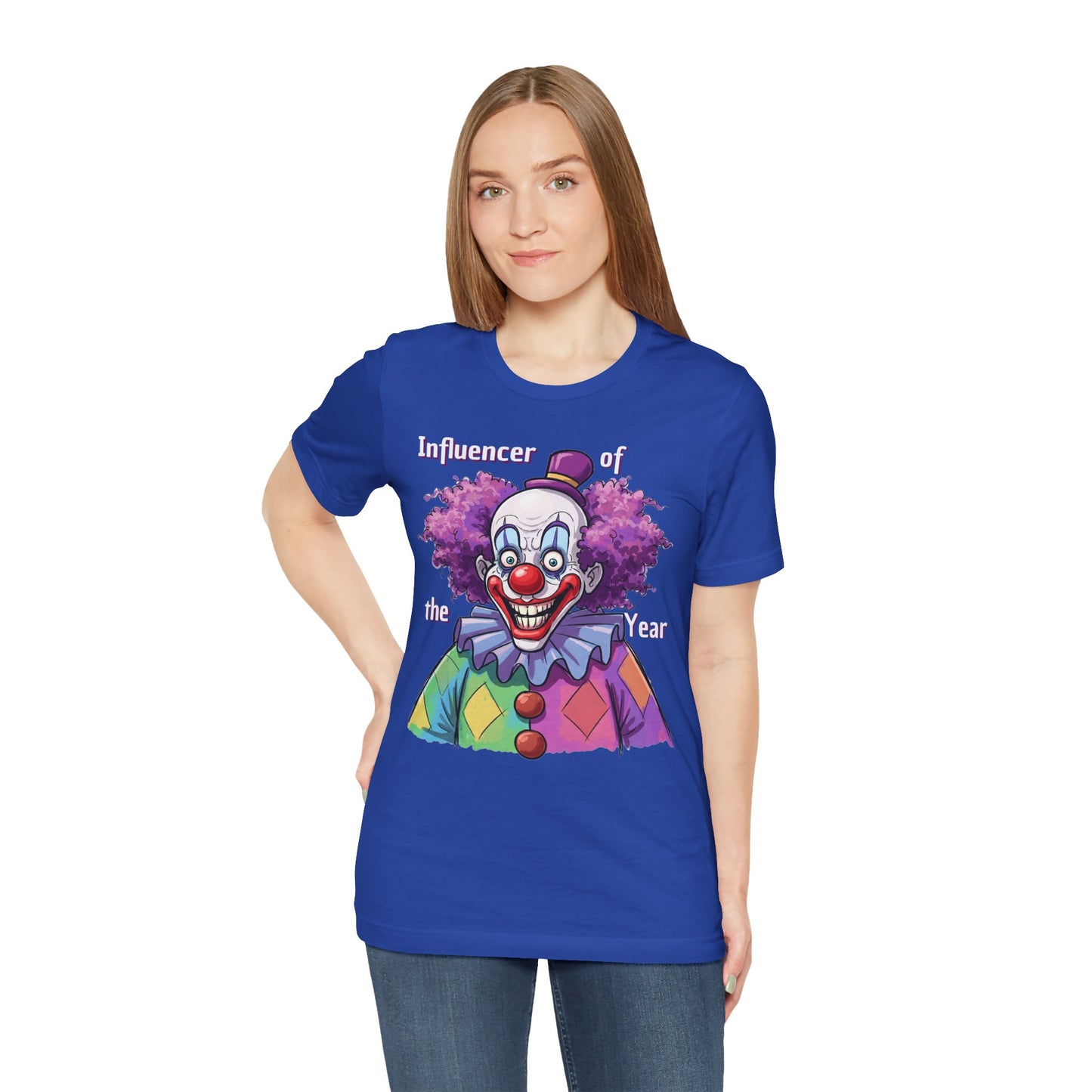 Influencer of the Year Clown T-Shirt - Funny Unisex Jersey Tee - Schmartypants