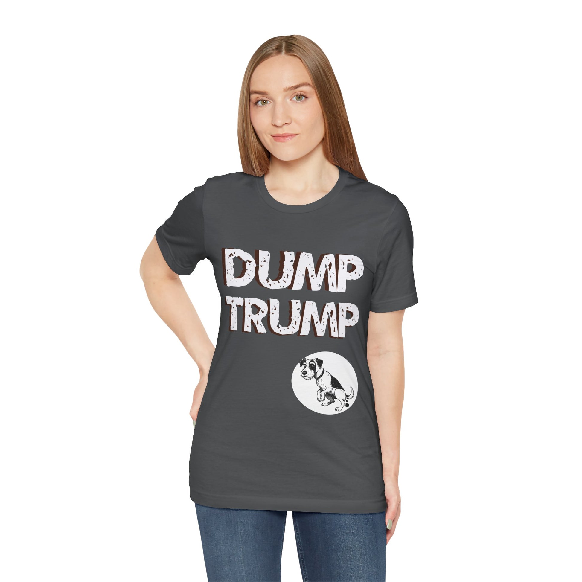 Funny Protest Unisex Jersey Tee - "Dump Trump" Graphic - Activist Wear - Schmartypants