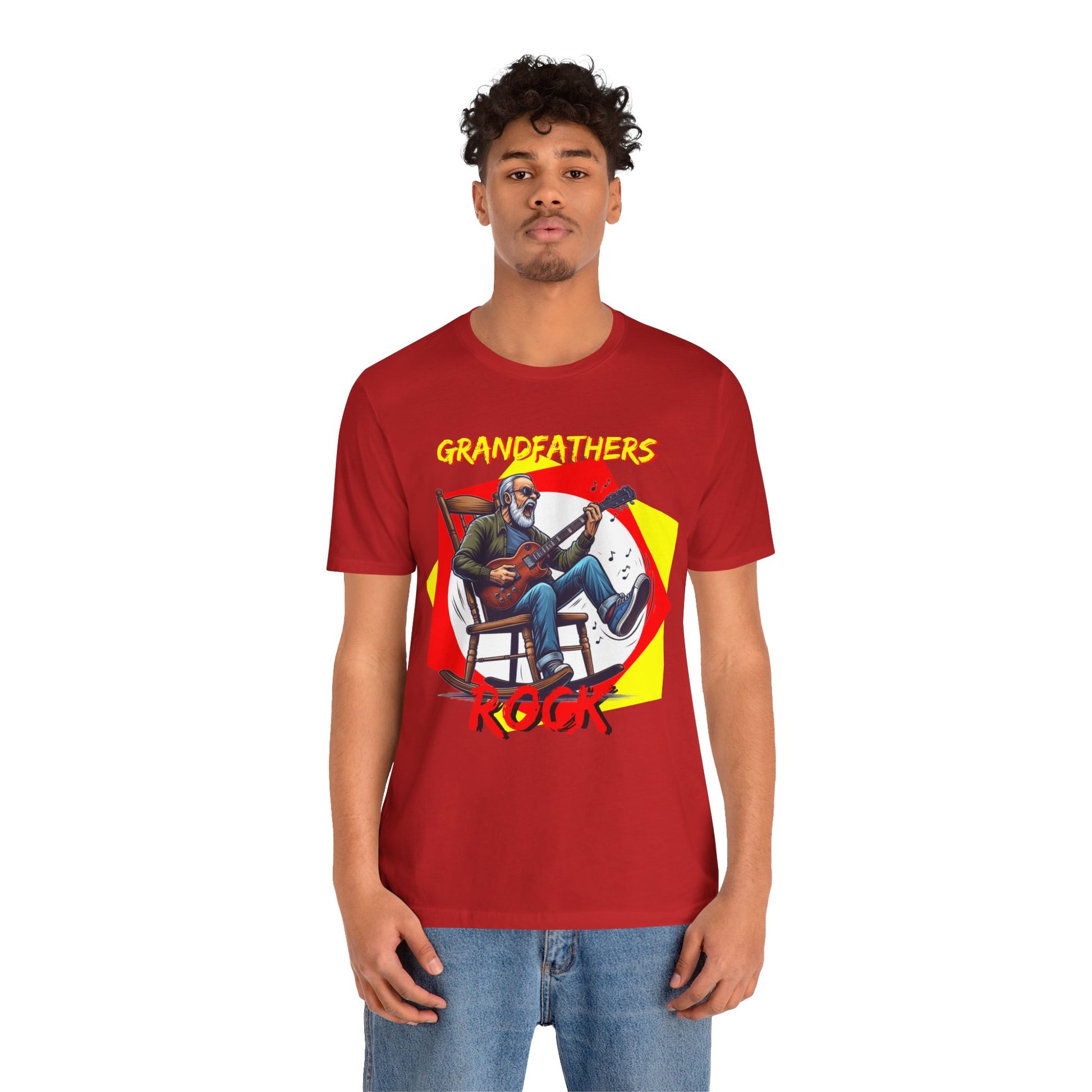 Grandfathers Rock Unisex Tee | Funny, Cool Graphic T-Shirt for Music Lovers, Birthdays, Father's Day - Schmartypants