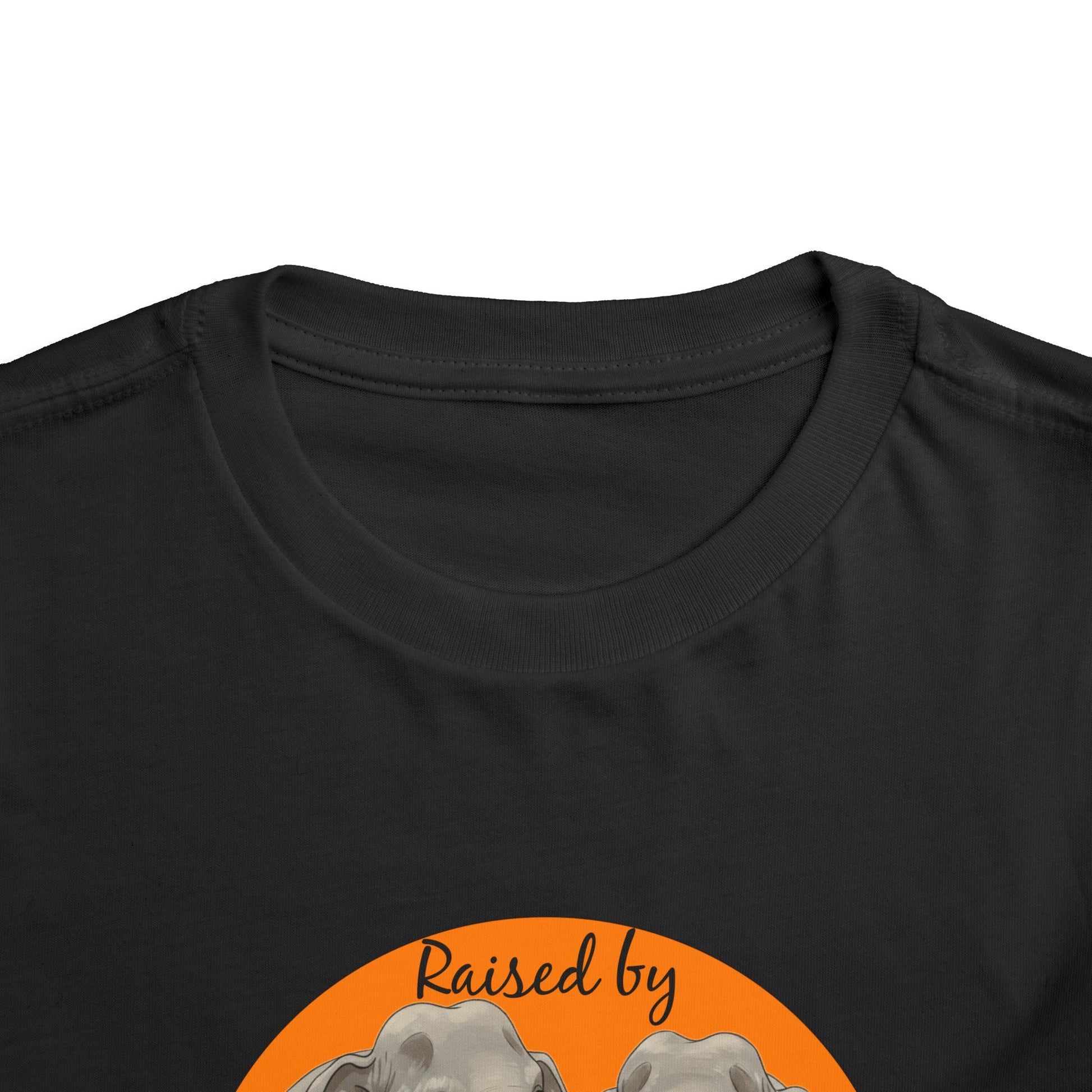 Raised by Elephants Toddler Tee – Adorable Hilarious Short Sleeve Shirt for Kids - Schmartypants