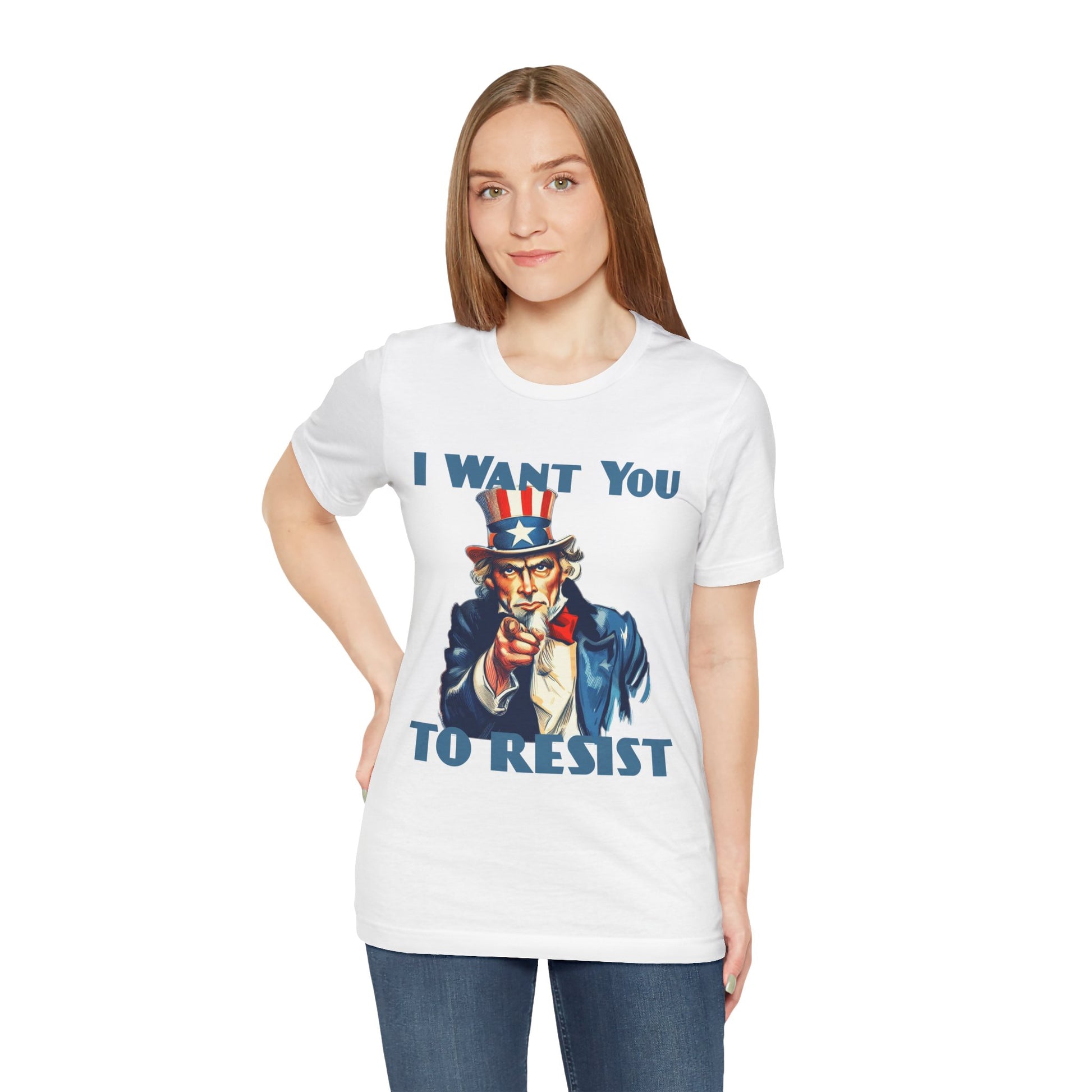 Vintage Uncle Sam 'I Want You to Resist' Unisex Tee - Protest Wear - Clever Resist Tee - Schmartypants
