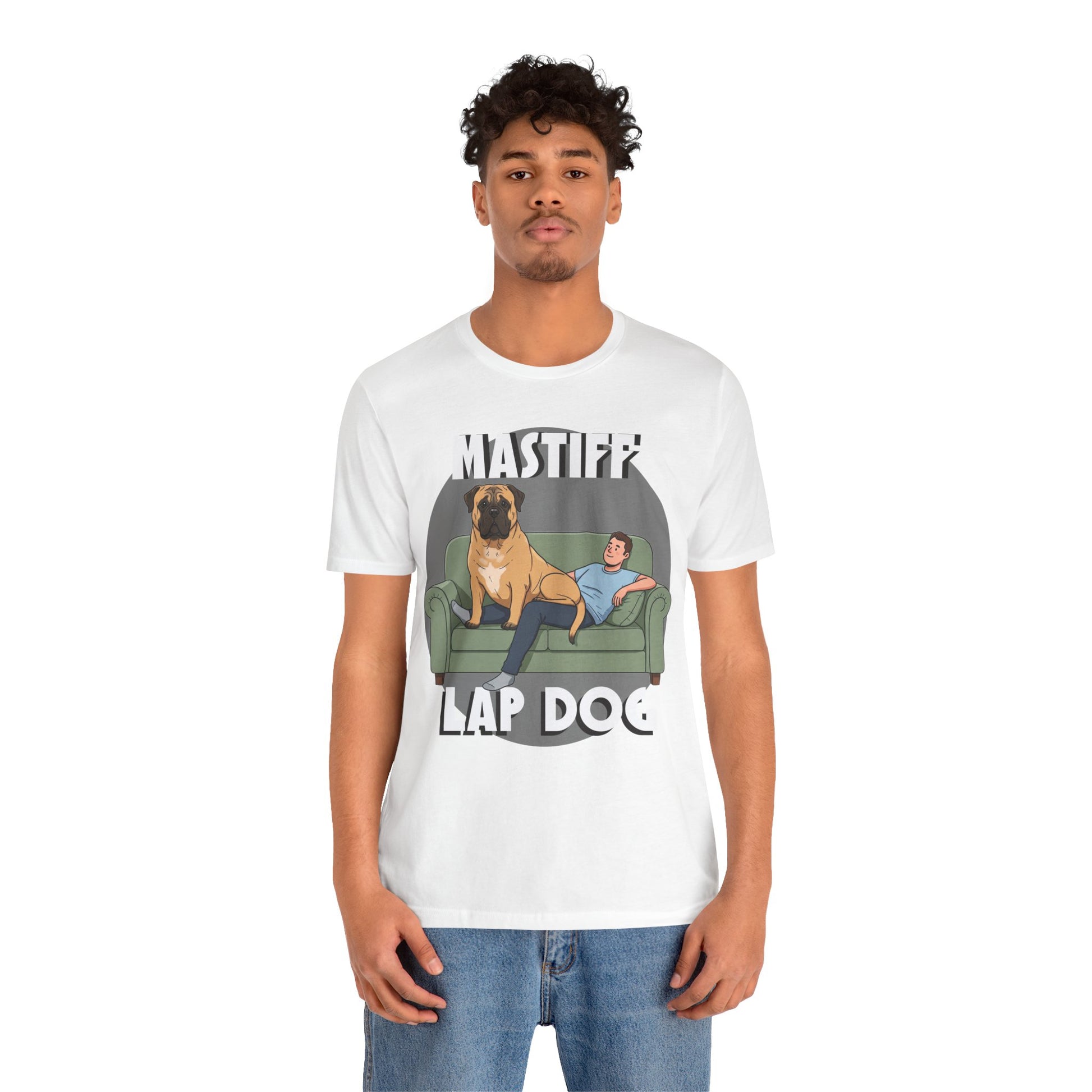 Mastiff Lap Dog Tee | Funny Dog Lover Shirt, Pet Owner Gift, Casual Wear, Birthday Present, Animal Lover Apparel - Schmartypants