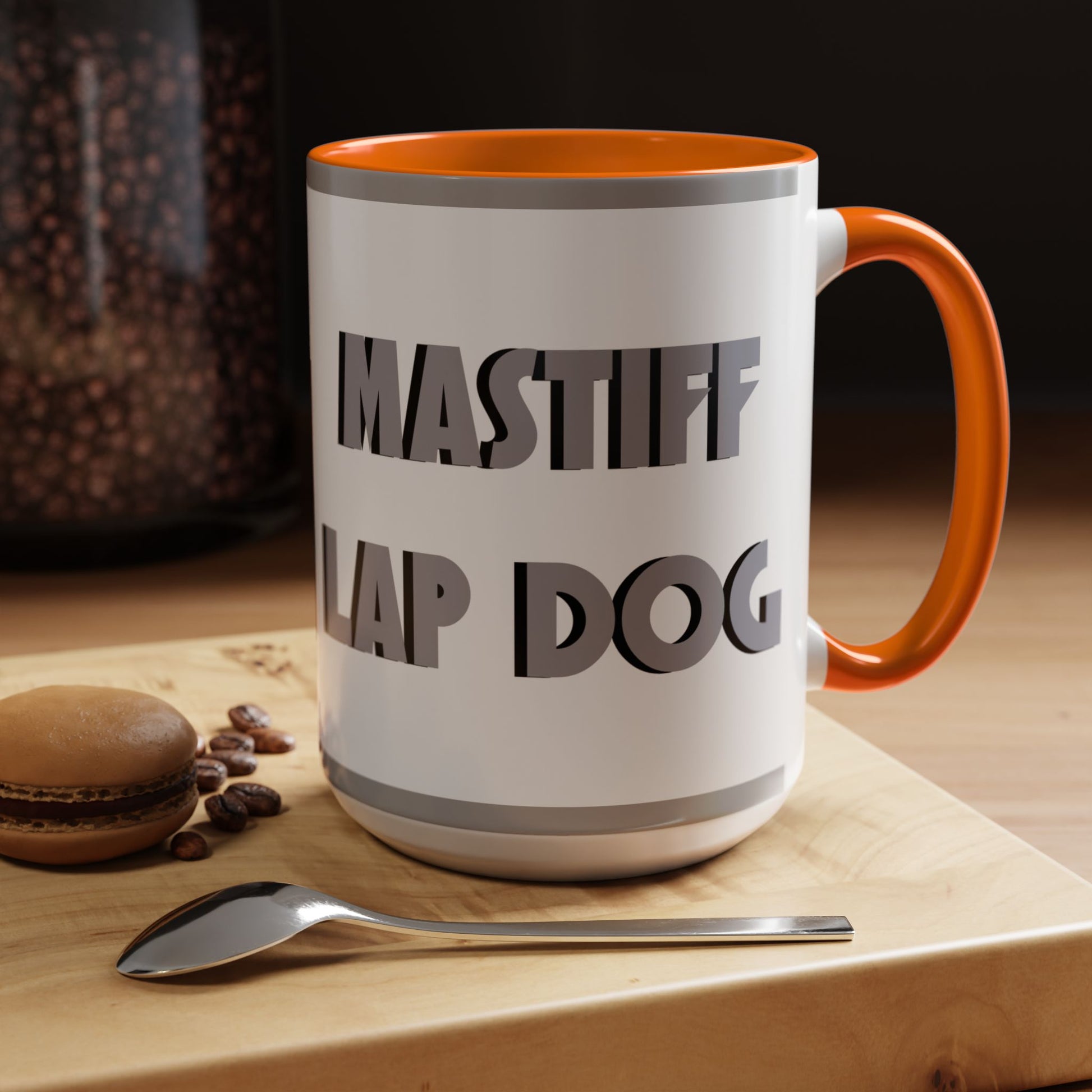 Mastiff Lap Dog Accent Coffee Mug - Perfect Funny Gift for Dog Lovers, Mastiff Breeders - Schmartypants