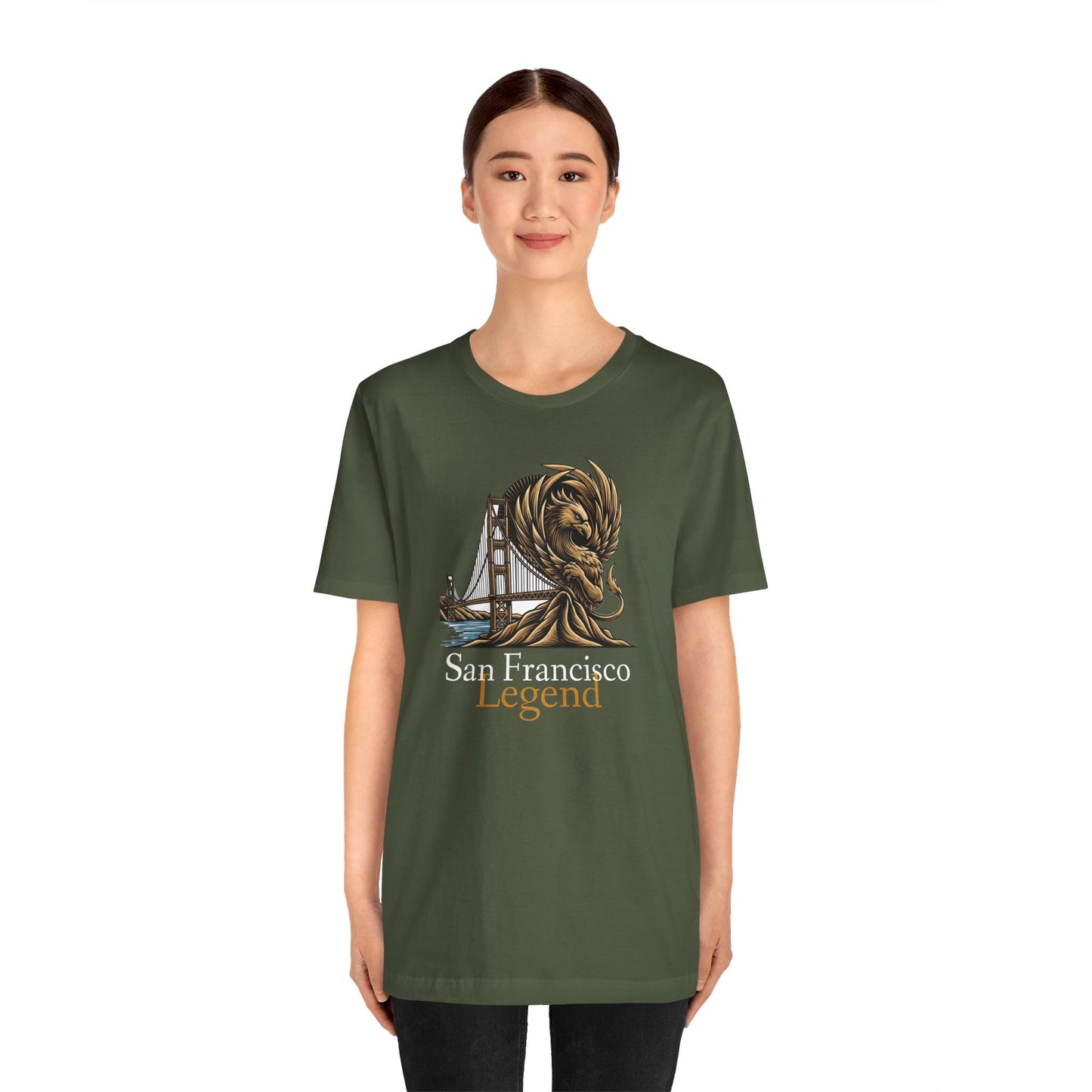 San Francisco Legend Tee - Unisex Jersey Short Sleeve T-Shirt, Gift for Tourists, Travel Souvenir, San Francisco Apparel, Urban Streetwear, SF Souvenir Tee