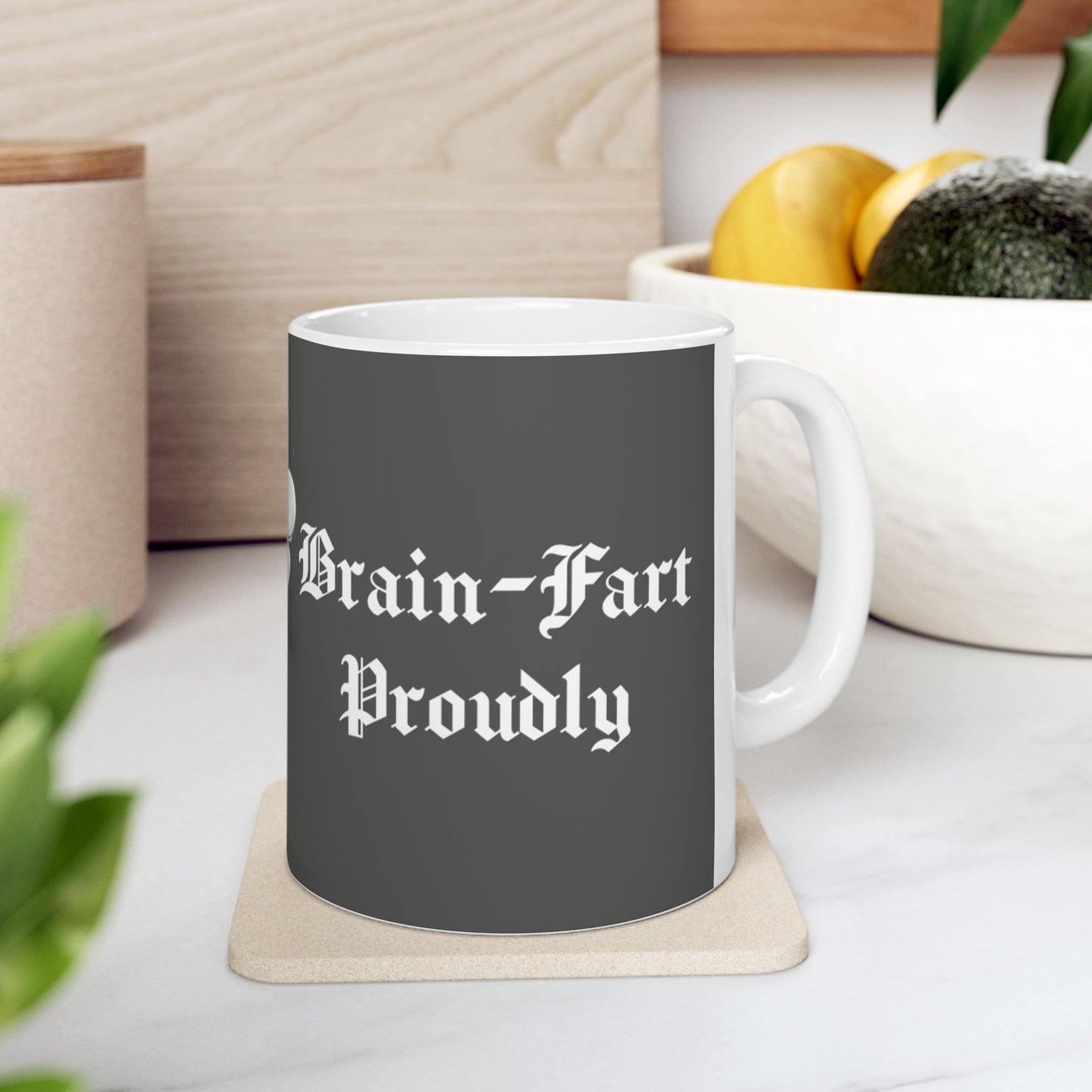 Funny Benjamin Franklin Ceramic Mug - Brainstorming Gift for Intellectuals - Schmartypants