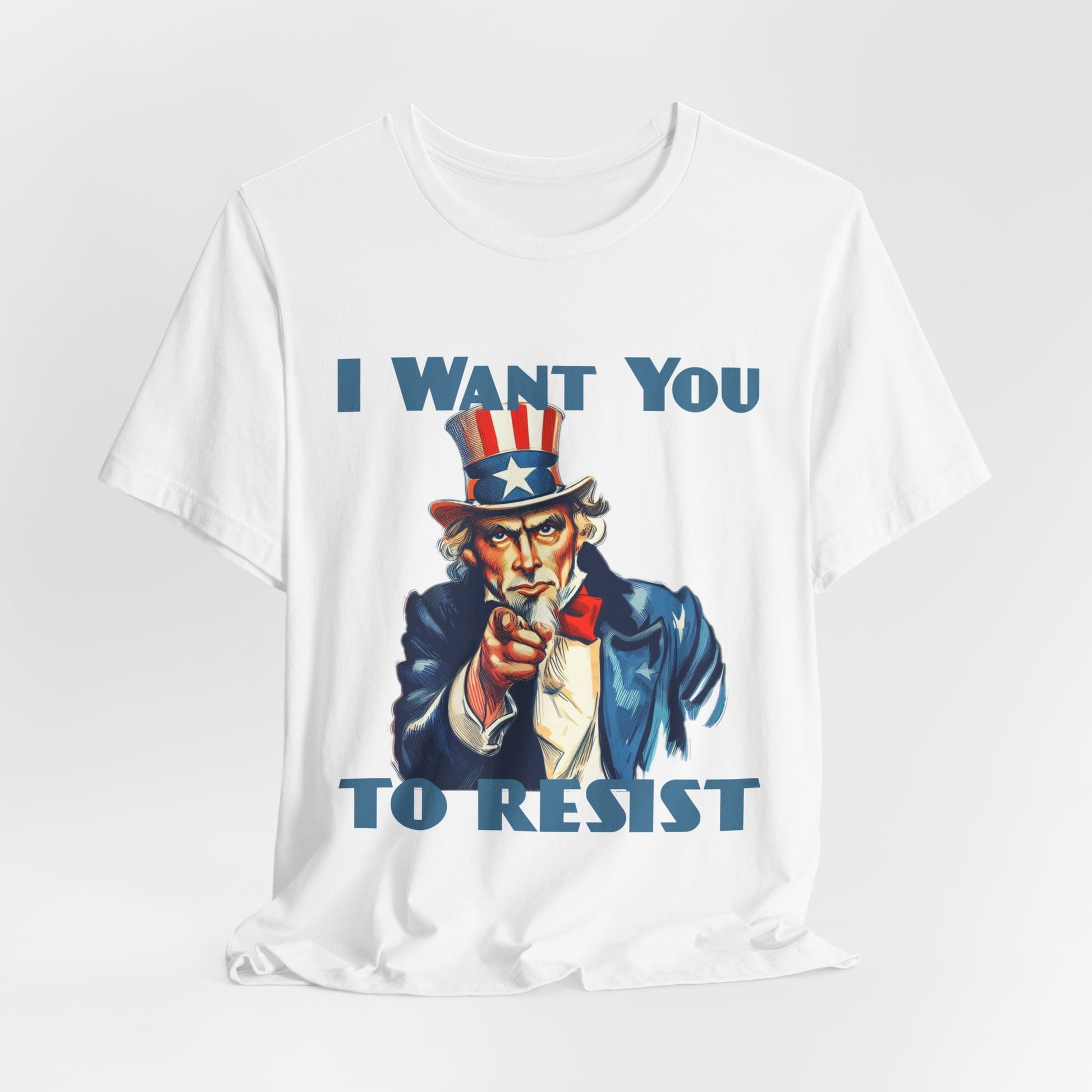 Vintage Uncle Sam 'I Want You to Resist' Unisex Tee - Protest Wear - Clever Resist Tee - Schmartypants