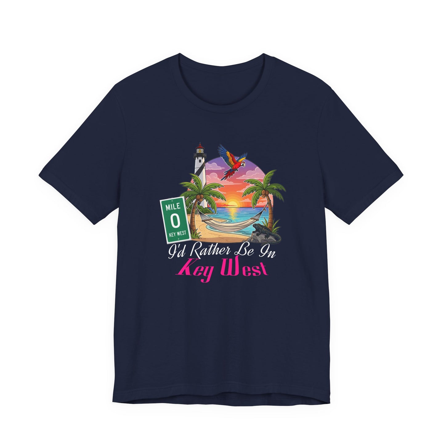 I'd Rather Be In Key West Tee | Vacation Shirt, Summer Style, Beachwear Gift, Travel Tee, Casual Fashion