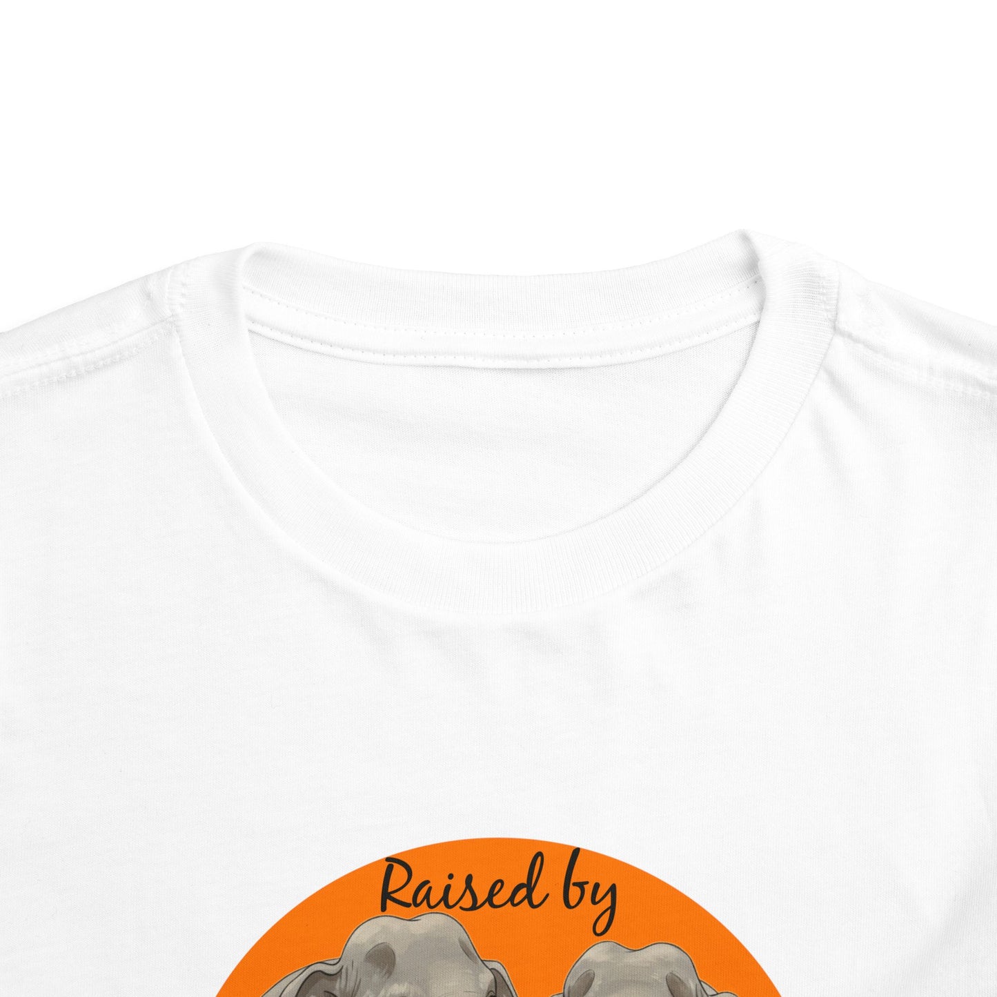 Raised by Elephants Toddler Tee – Adorable Hilarious Short Sleeve Shirt for Kids - Schmartypants
