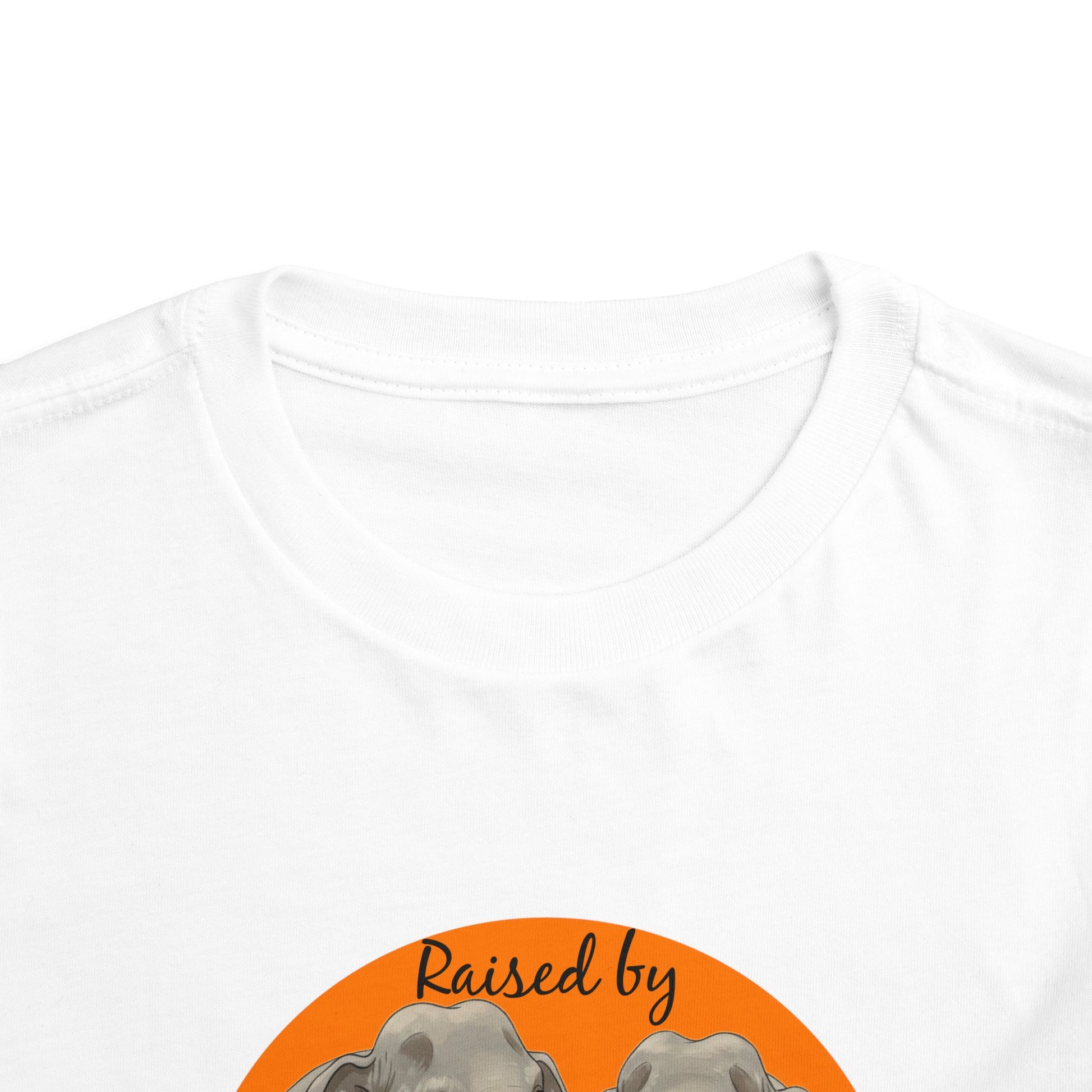 Raised by Elephants Toddler Tee – Adorable Hilarious Short Sleeve Shirt for Kids - Schmartypants