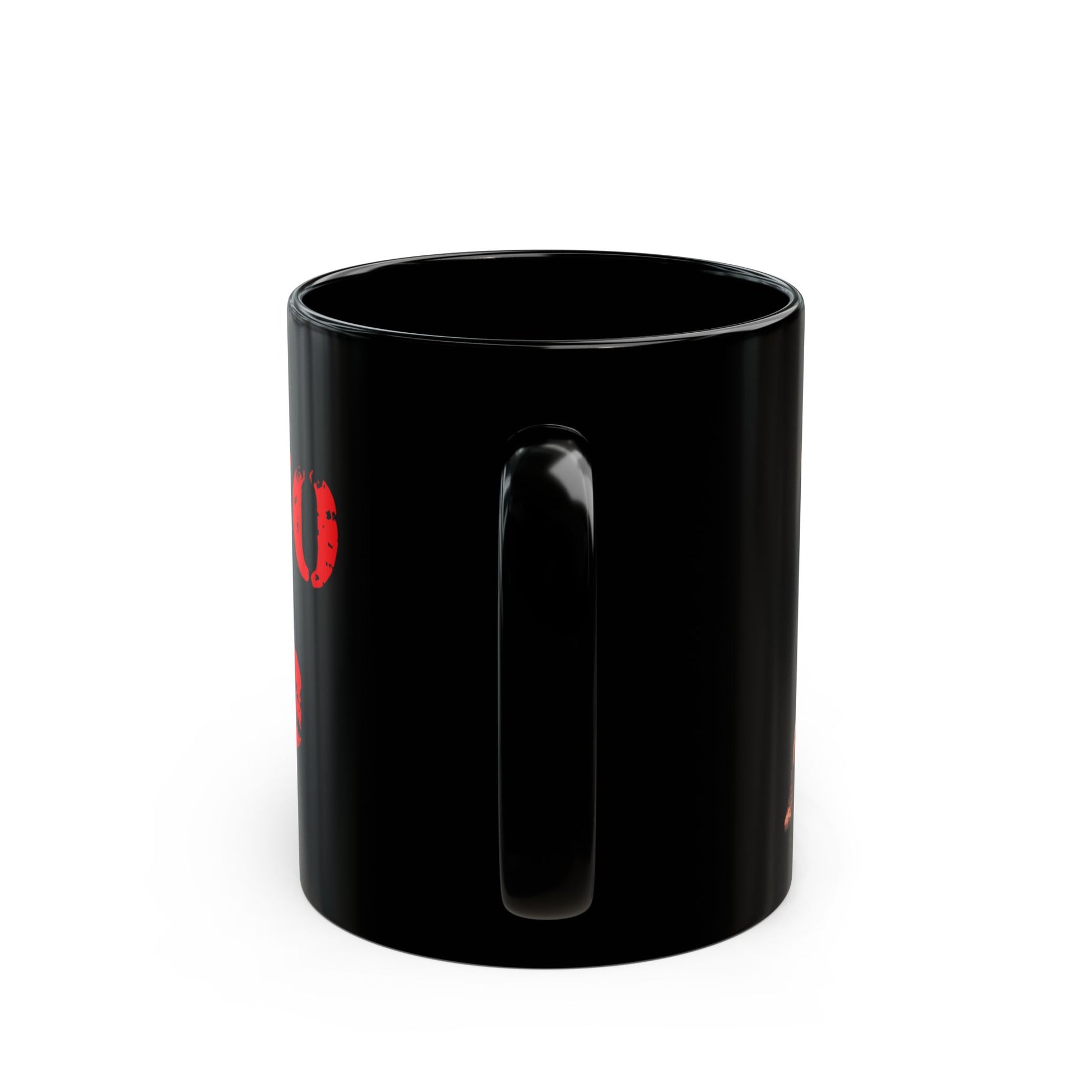 Rock & Roll Banjo God Mug - Black 11oz & 15oz Coffee Cups - Funny Banjo Player - Schmartypants