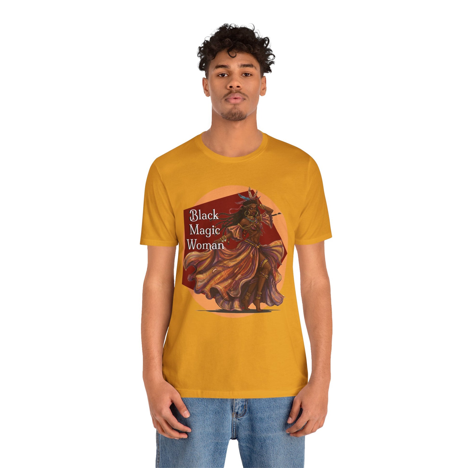 'Black Magic Woman' Tee, Witchy Apparel, Boho T-Shirt, Festival Outfit, Classic Rock Fans, Santana, Fleetwood Mac - Schmartypants