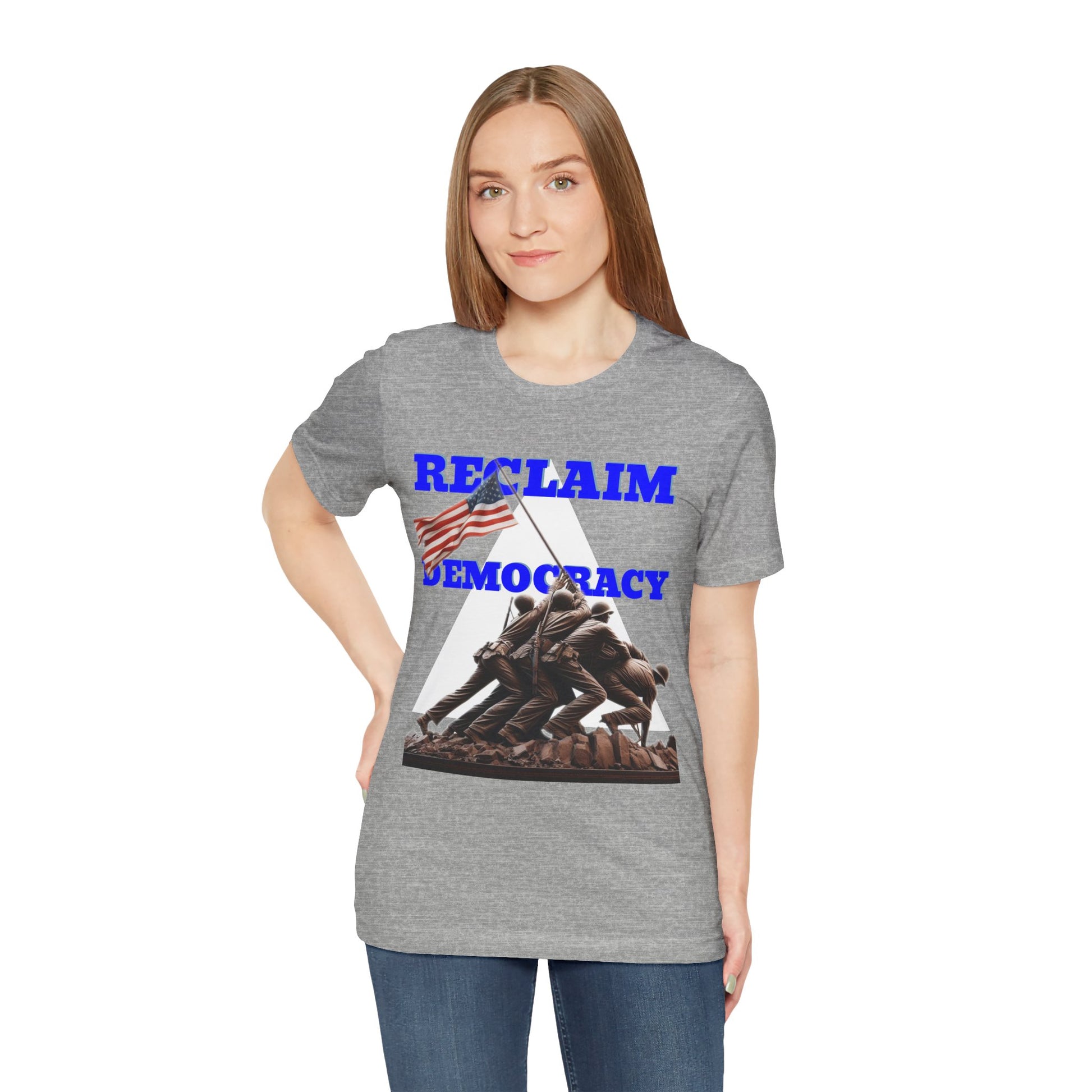 Reclaim Democracy Unisex Jersey Tee - Soft Cotton Activist Shirt - Protest Wear - Schmartypants