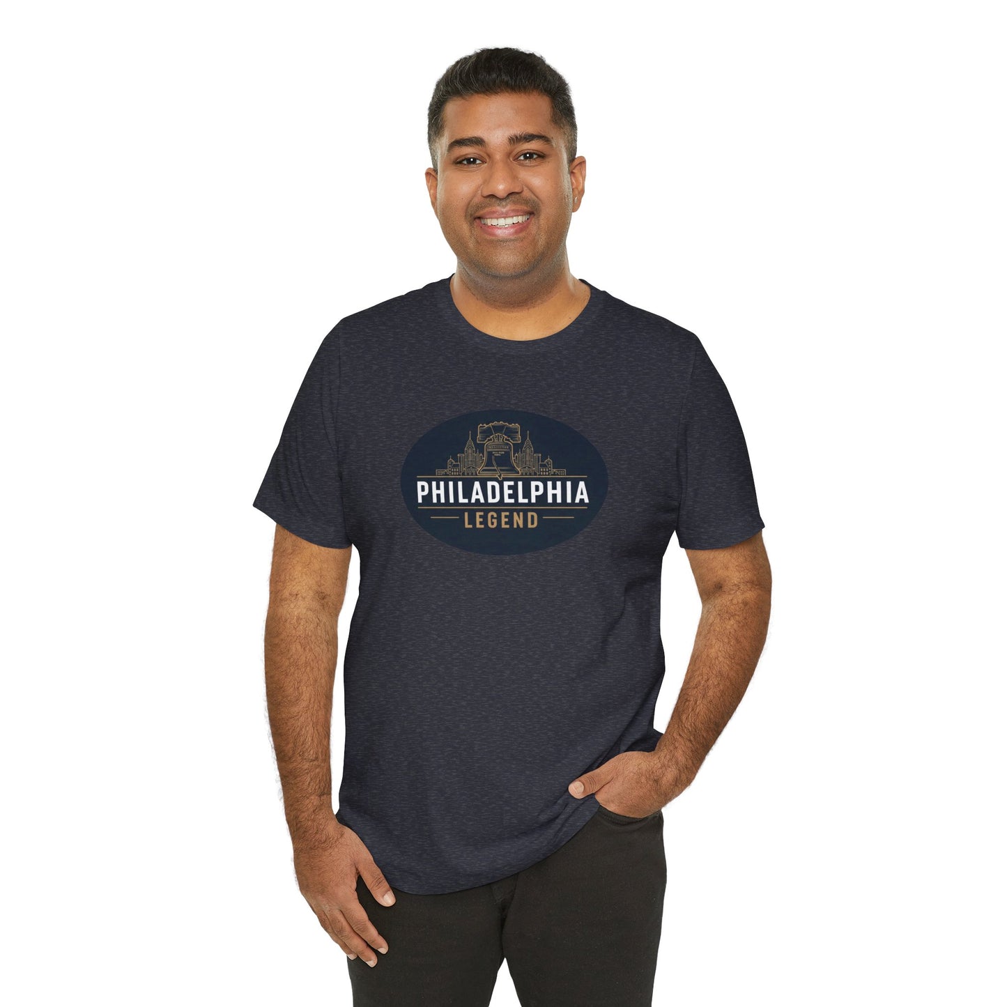 Philadelphia Legend Unisex Jersey Short Sleeve Tee | Casual Fashion, Gift for Sports Fans, Birthday Present, Summer Wear, Philly Souvenir Tee