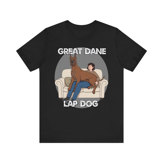 Great Dane Lap Dog Unisex Jersey Tee - Funny Perfect Gift for Dog Lovers - Schmartypants
