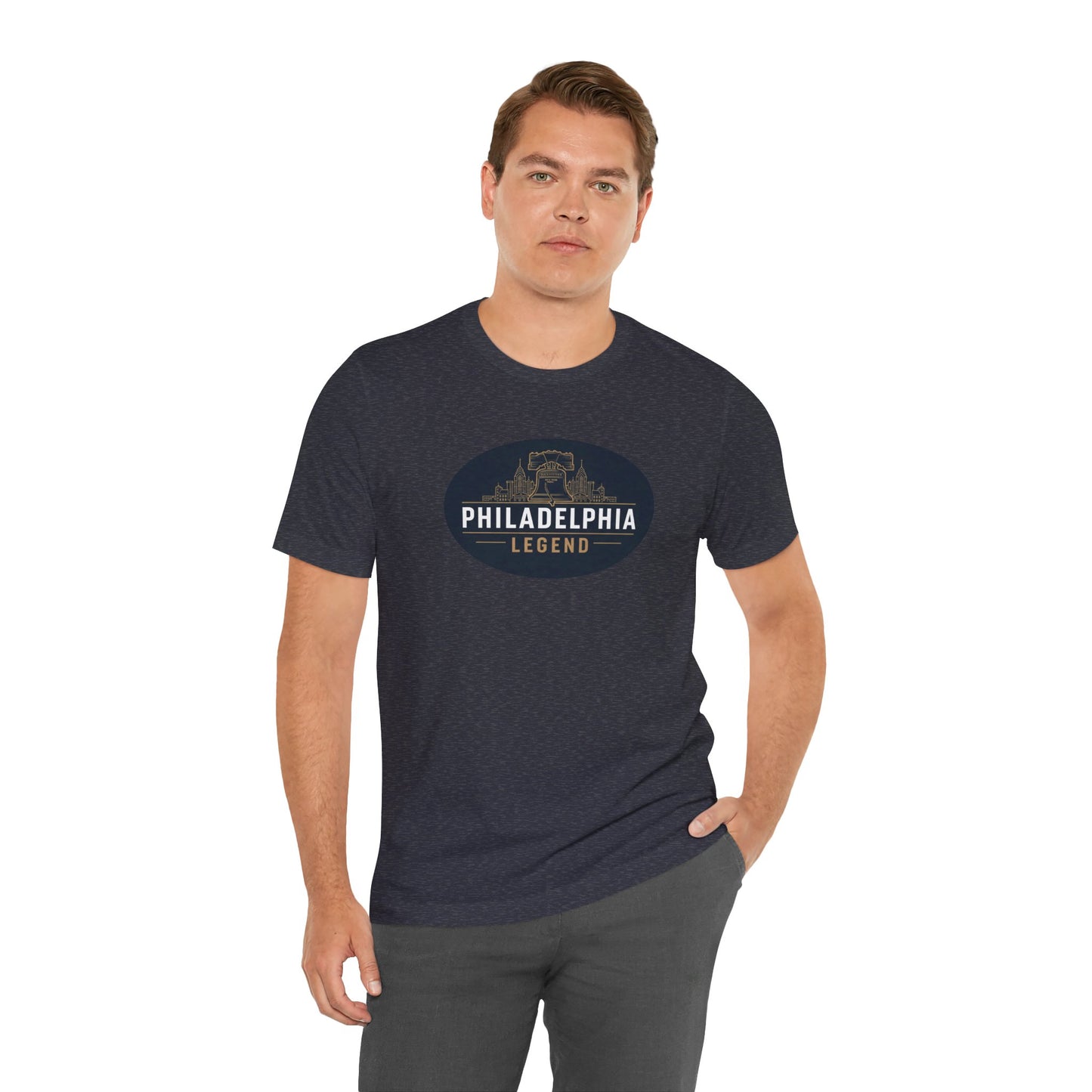 Philadelphia Legend Unisex Jersey Short Sleeve Tee | Casual Fashion, Gift for Sports Fans, Birthday Present, Summer Wear, Philly Souvenir Tee