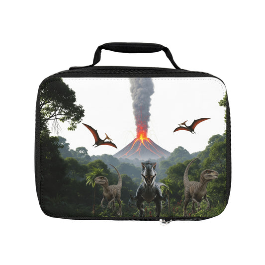 Velociraptor Dinosaur Lunch Bag - Kids Lunchbox, Fun Dinosaur Design, Jurassic Theme, School Picnic Essential, Lunch Tote Bag