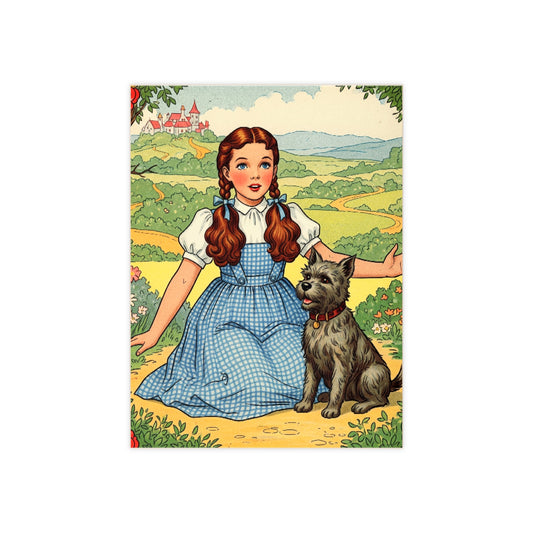 Ceramic Photo Tile for Child's Room, Dorothy and Toto Tile, Nursery Decor, Maternity Gift, Baby Shower Gift, Wizard of Oz Tile