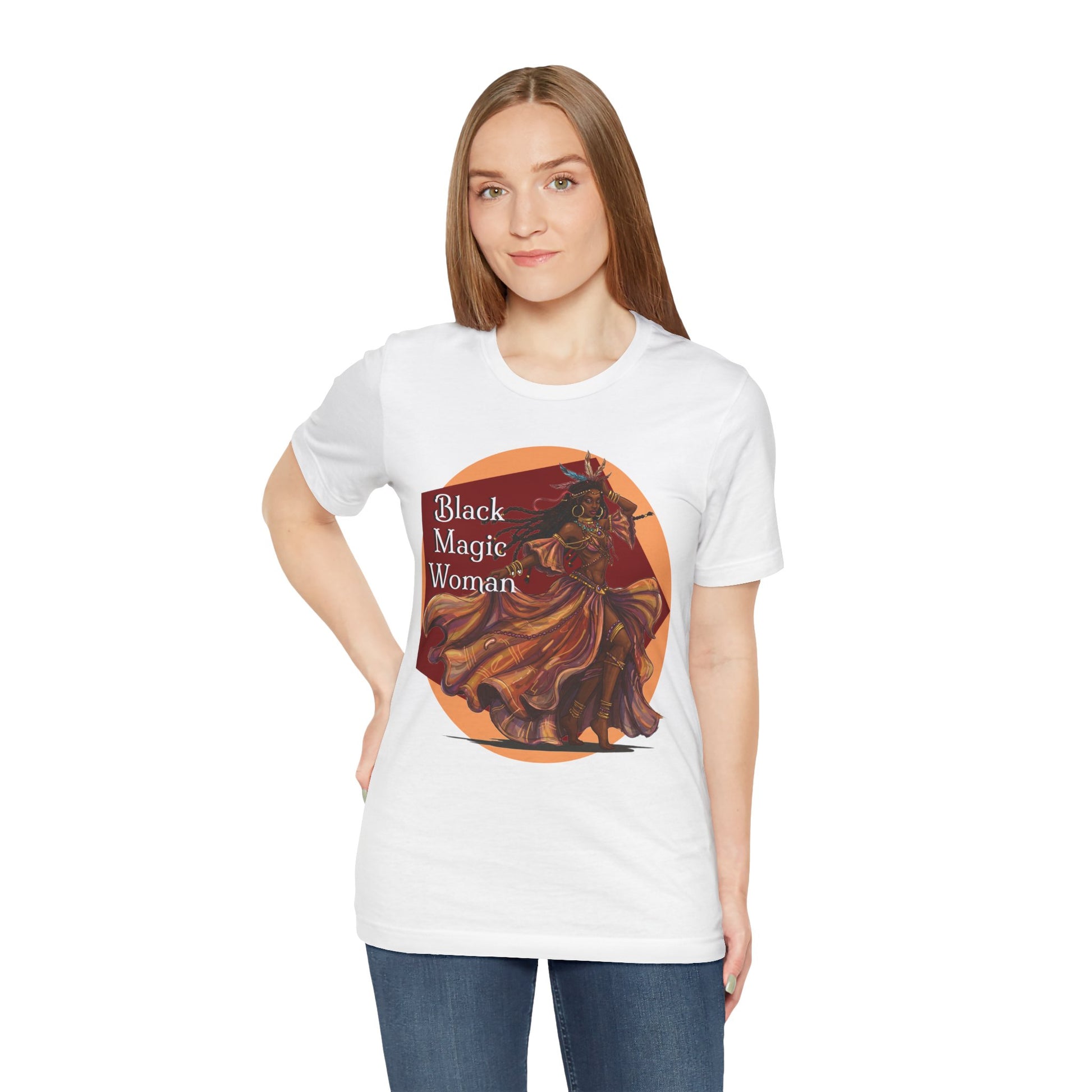 'Black Magic Woman' Tee, Witchy Apparel, Boho T-Shirt, Festival Outfit, Classic Rock Fans, Santana, Fleetwood Mac - Schmartypants