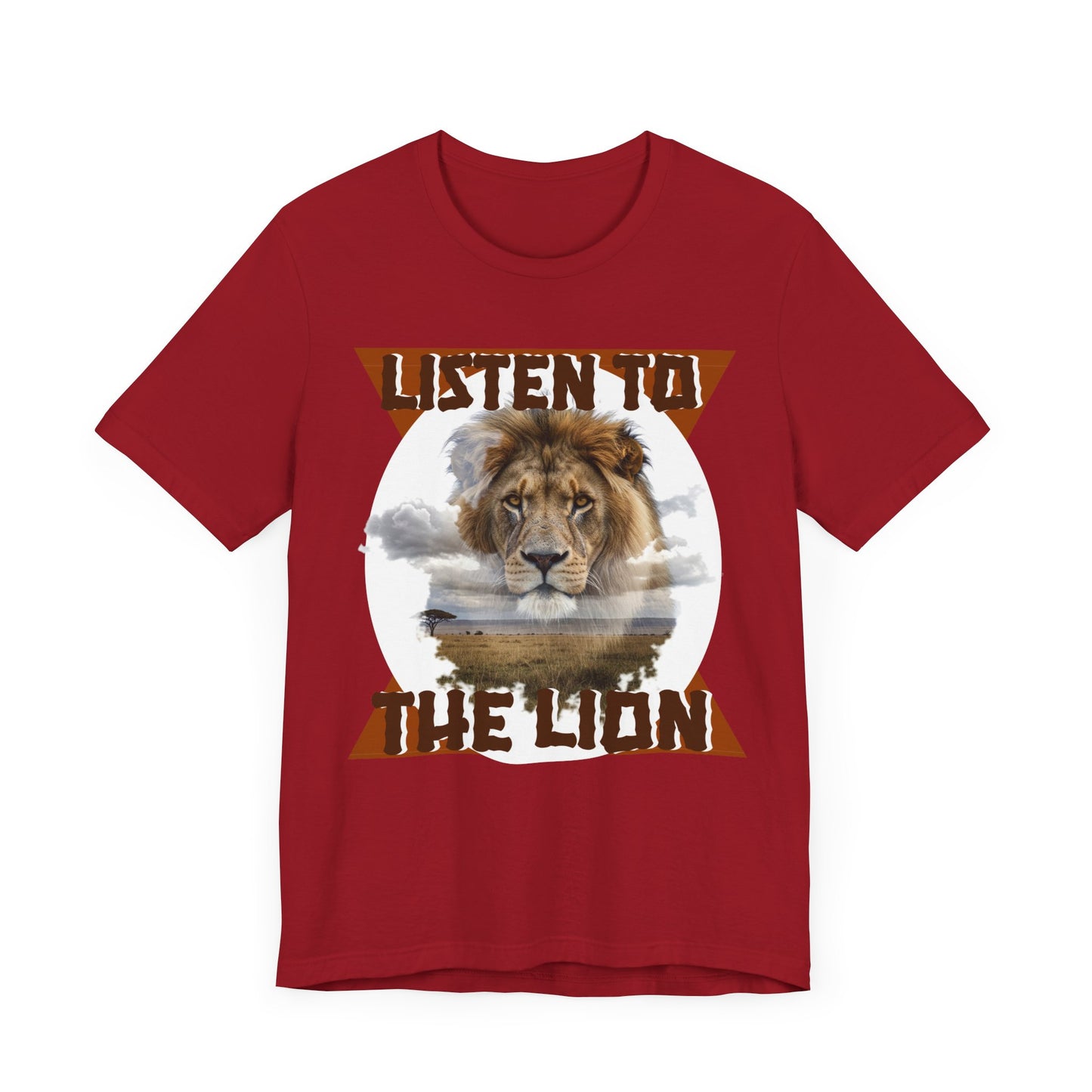 Listen to the Lion Unisex Tee, Casual T-Shirt, Wildlife Lover Gift, Nature Enthusiast Apparel, Birthday Present, Adventure Wear, Van Morrison Fans - Schmartypants