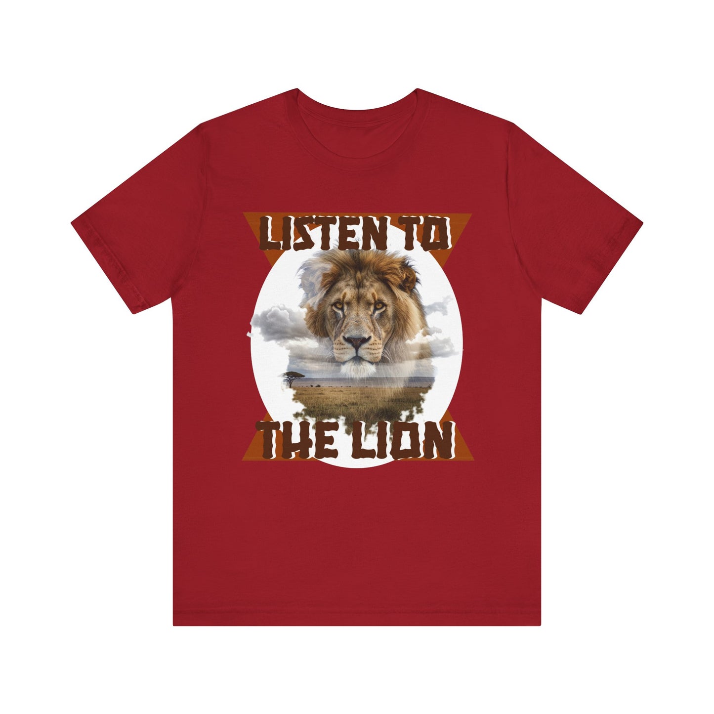 Listen to the Lion Unisex Tee, Casual T-Shirt, Wildlife Lover Gift, Nature Enthusiast Apparel, Birthday Present, Adventure Wear, Van Morrison Fans - Schmartypants