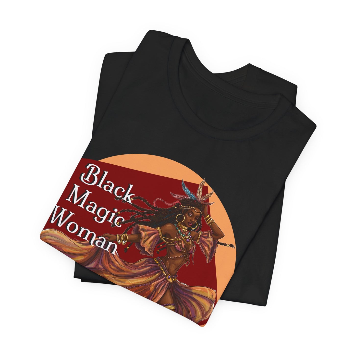 'Black Magic Woman' Tee, Witchy Apparel, Boho T-Shirt, Festival Outfit, Classic Rock Fans, Santana, Fleetwood Mac - Schmartypants