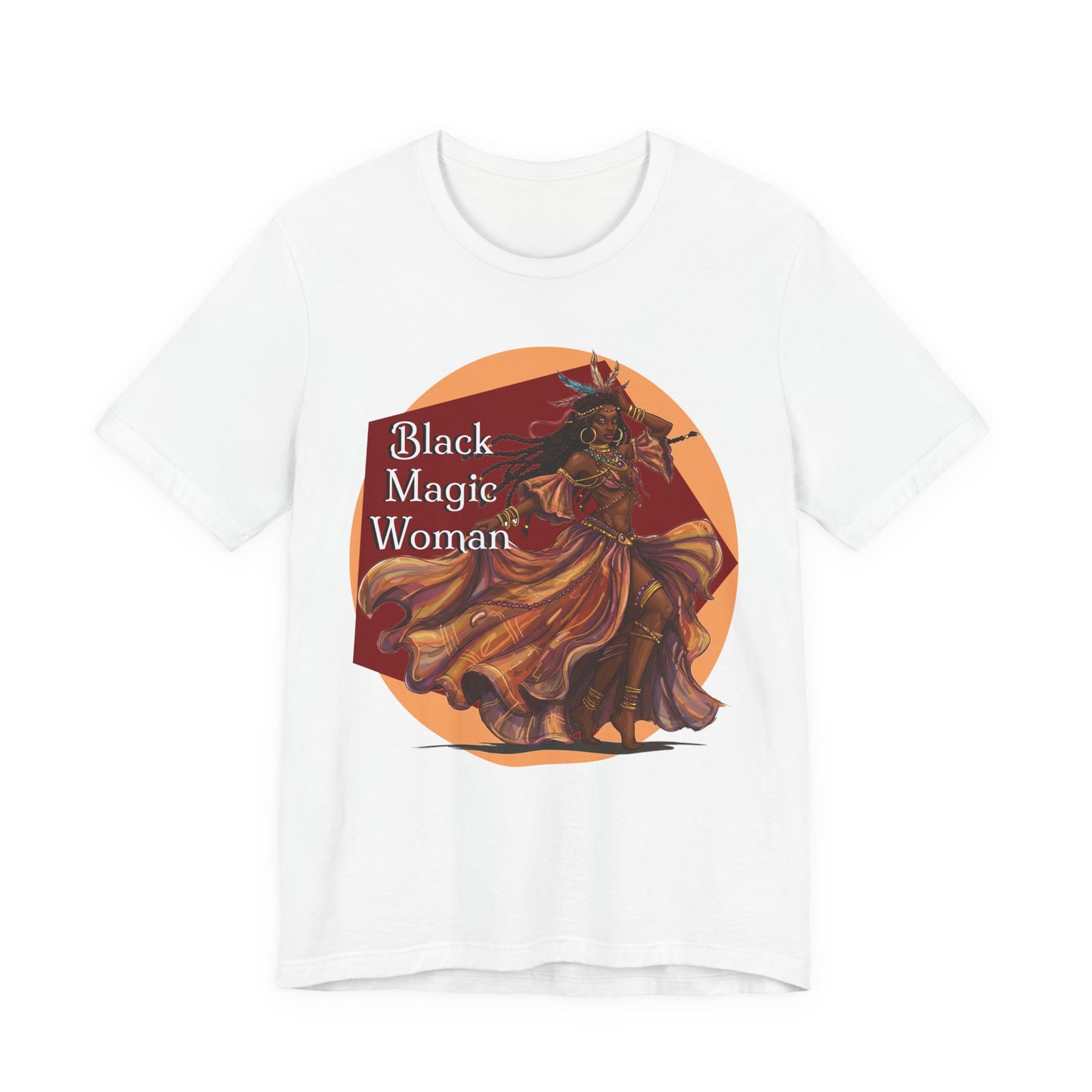 'Black Magic Woman' Tee, Witchy Apparel, Boho T-Shirt, Festival Outfit, Classic Rock Fans, Santana, Fleetwood Mac - Schmartypants