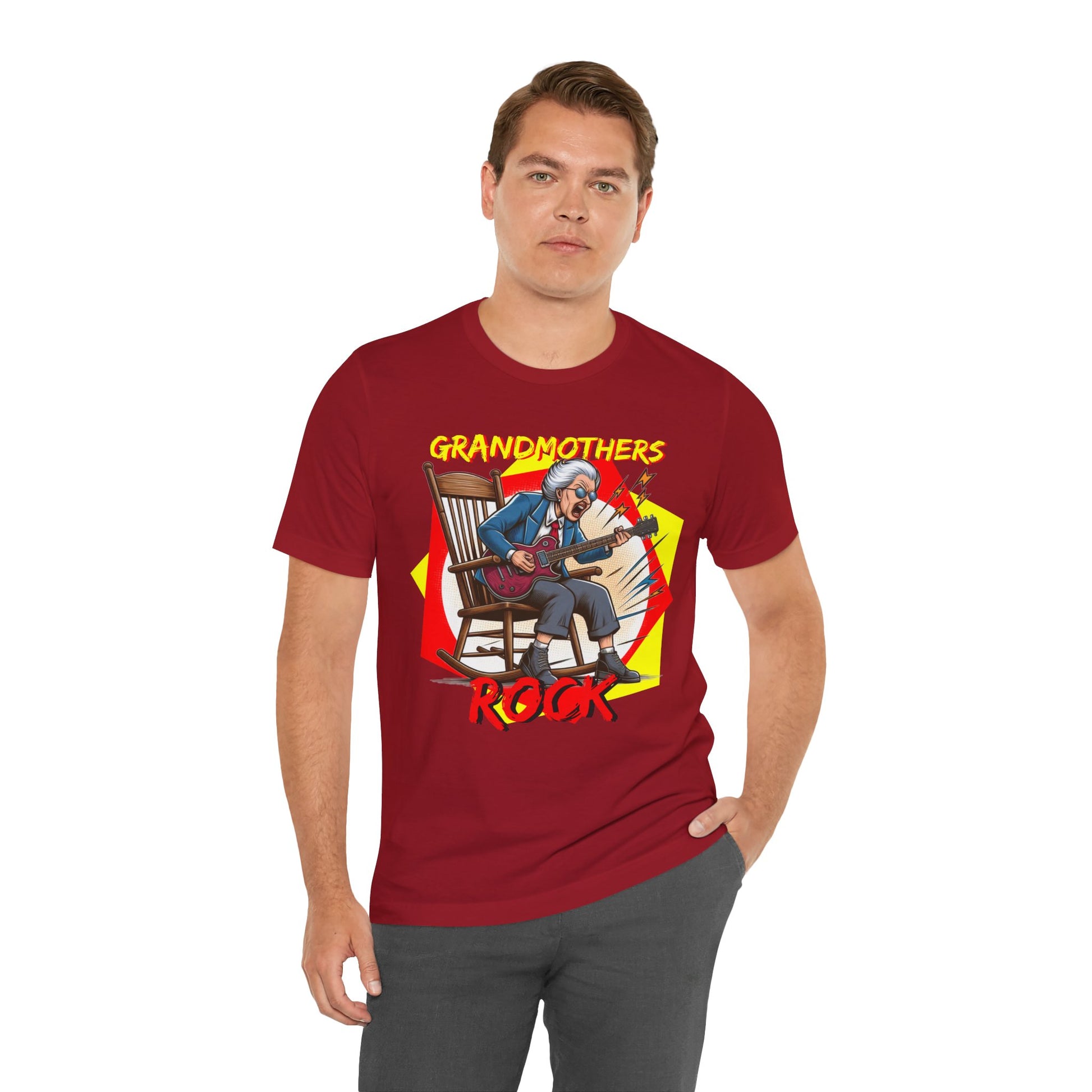 'Grandmothers Rock' Unisex Jersey Short Sleeve Tee - Funny Gift to Show Love for the Special Grandmother in Your Life - Schmartypants