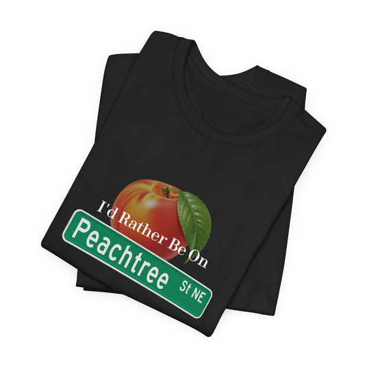 Peachtree Street Atlanta Unisex Tee, Georgia Nightlife Shirt, Atlanta Souvenir, City Life Gift, ATL Tee