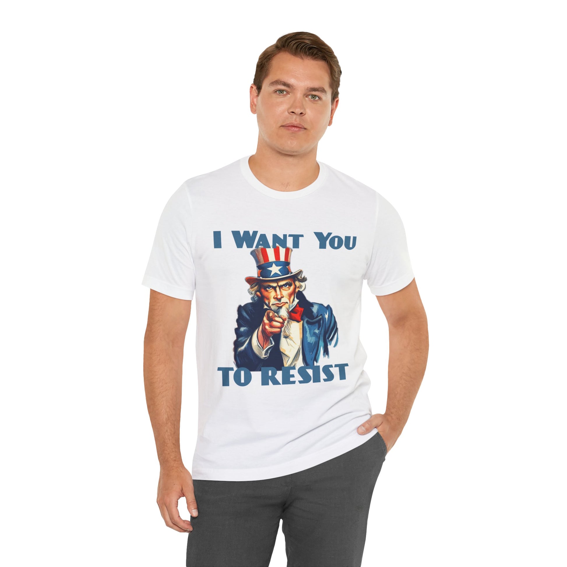 Vintage Uncle Sam 'I Want You to Resist' Unisex Tee - Protest Wear - Clever Resist Tee - Schmartypants