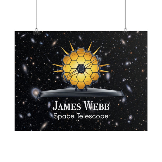 James Webb Space Telescope Rolled Poster, Astronomy Decor, Space Lover Gift, Educational Wall Art, Science Poster, Astronaut Room Decor