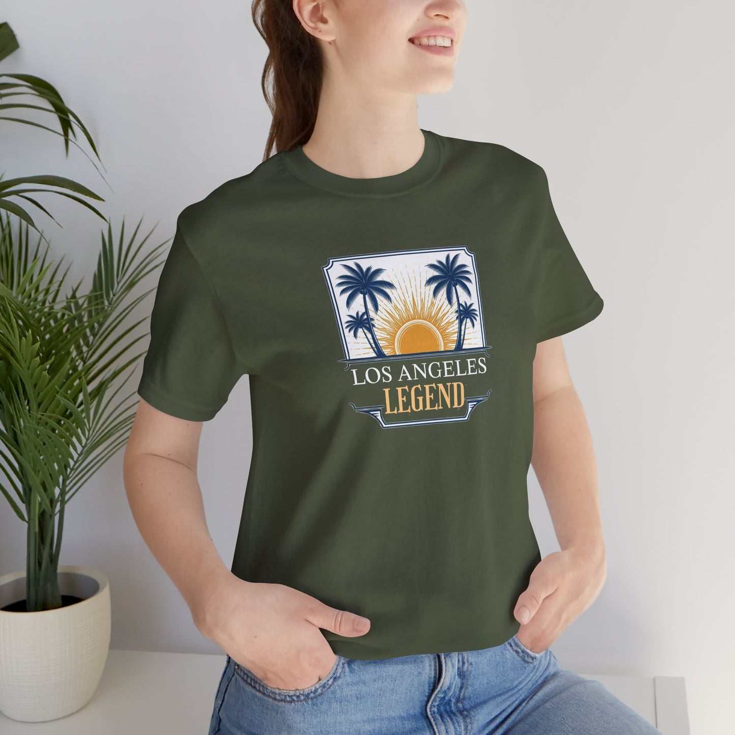 Los Angeles Legend Tee, Unisex Short Sleeve Shirt, California Pride, Summer Vibe, Travel Gift, Casual Wear, L.A. Souvenir Tee