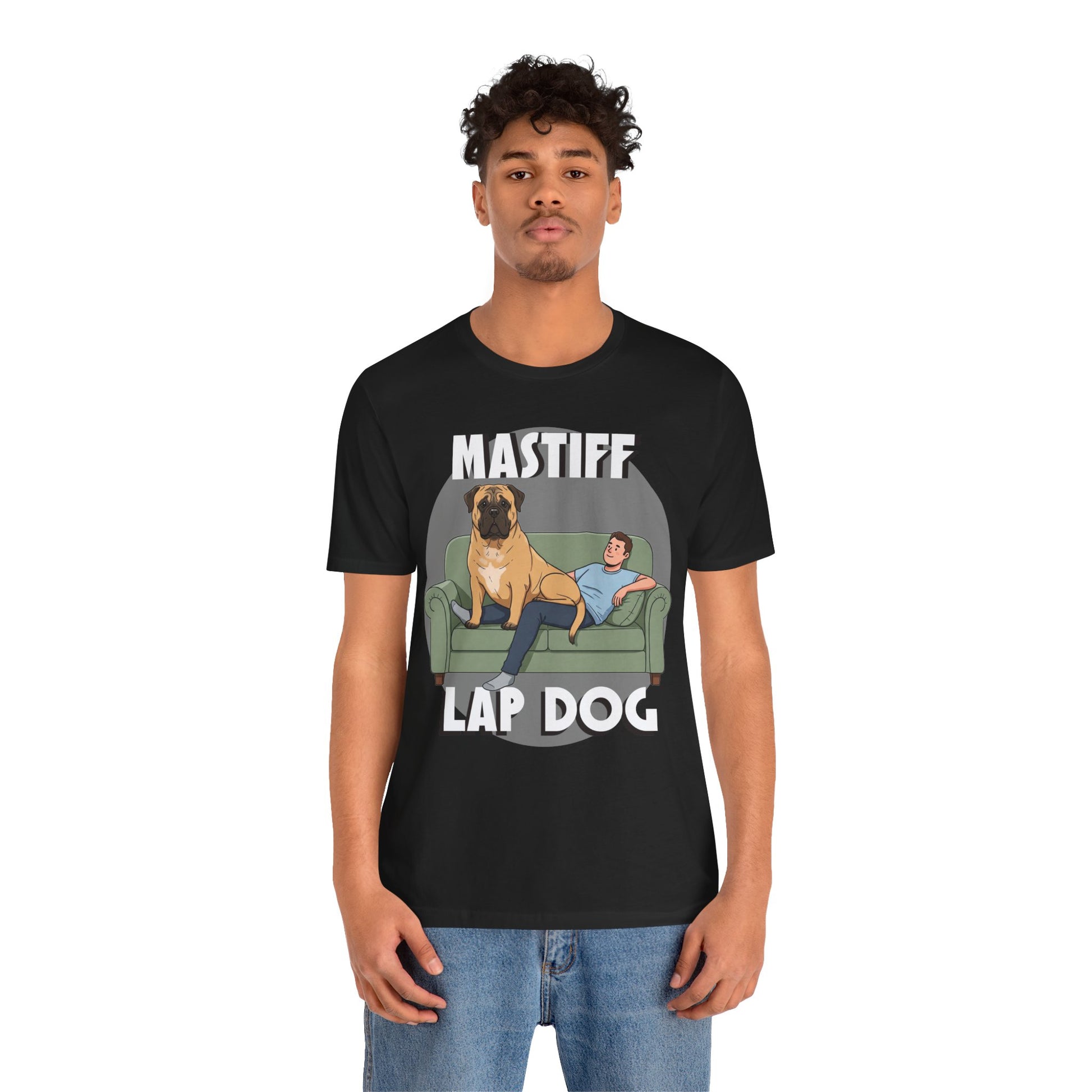 Mastiff Lap Dog Tee | Funny Dog Lover Shirt, Pet Owner Gift, Casual Wear, Birthday Present, Animal Lover Apparel - Schmartypants