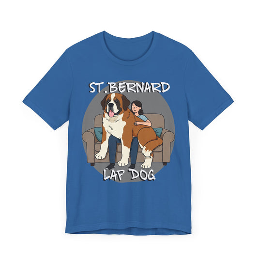 Funny St. Bernard Lap Dog Tee - Unisex Jersey Short Sleeve Tee for Dog Lovers - Schmartypants