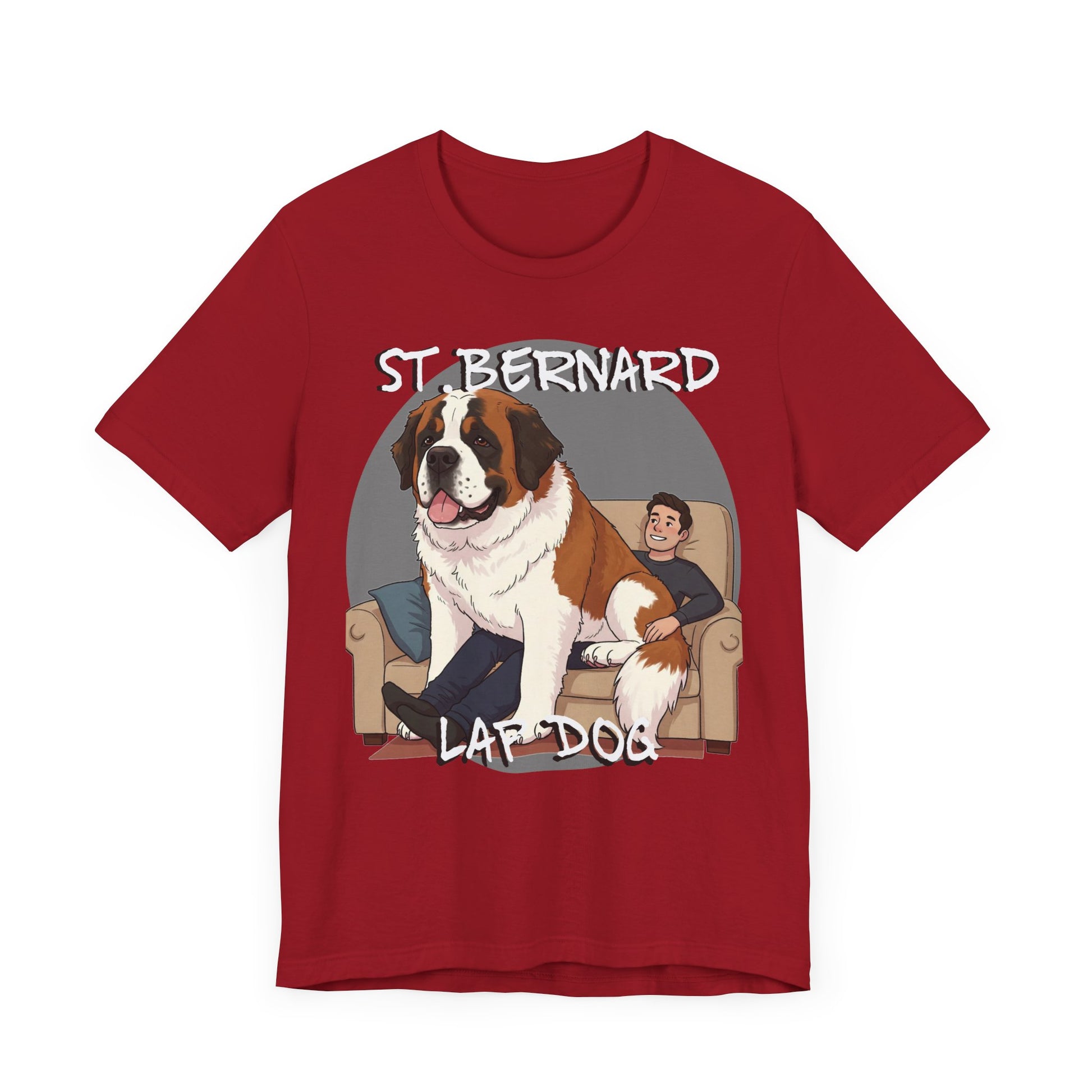 St. Bernard Funny Dog Tee - Unisex Jersey Short Sleeve T-Shirt - Schmartypants