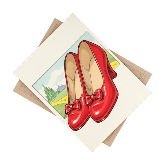 Ceramic Tile, Wizard of Oz Red Slippers Illustration, Nursery Decor, Baby Shower Gift, Home Accent, Wall Art