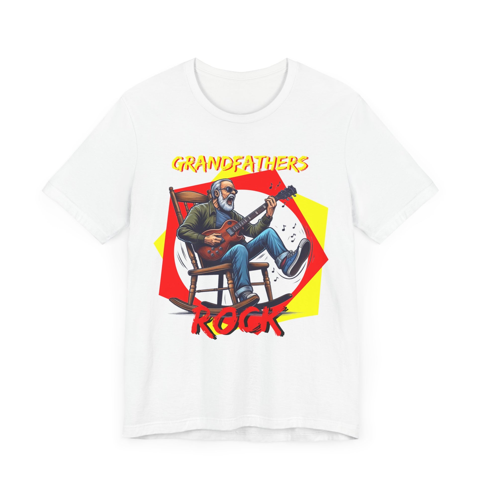 Grandfathers Rock Unisex Tee | Funny, Cool Graphic T-Shirt for Music Lovers, Birthdays, Father's Day - Schmartypants