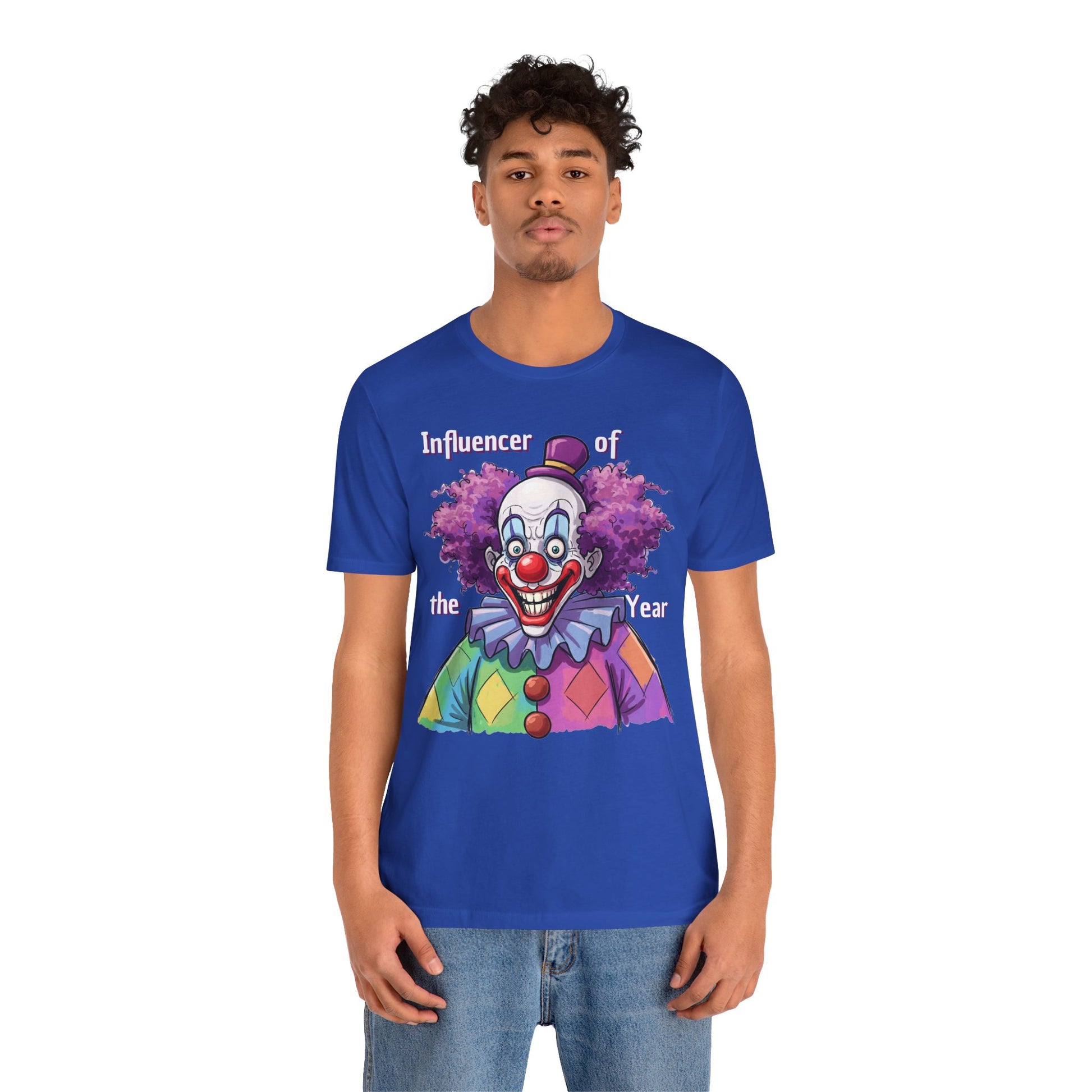 Influencer of the Year Clown T-Shirt - Funny Unisex Jersey Tee - Schmartypants
