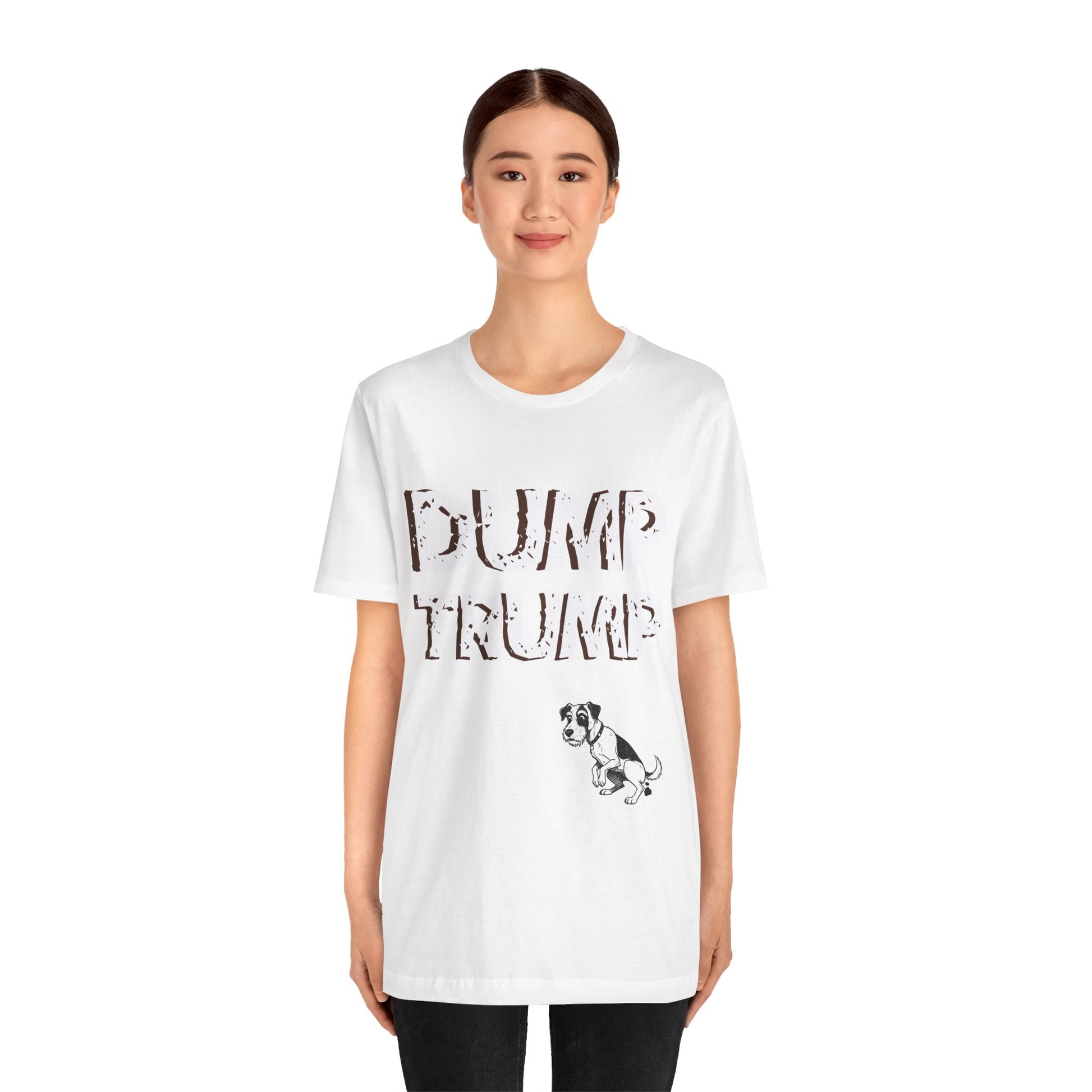 Funny Protest Unisex Jersey Tee - "Dump Trump" Graphic - Activist Wear - Schmartypants
