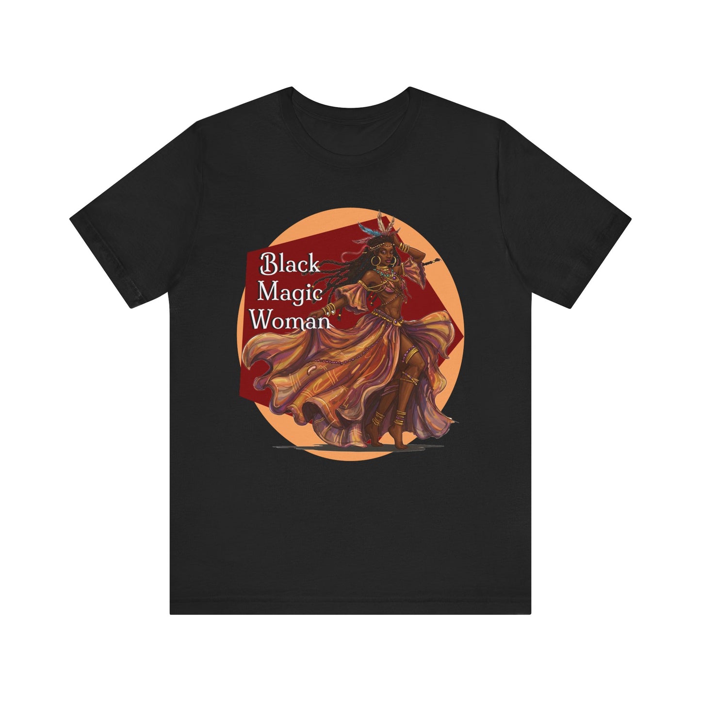 'Black Magic Woman' Tee, Witchy Apparel, Boho T-Shirt, Festival Outfit, Classic Rock Fans, Santana, Fleetwood Mac - Schmartypants