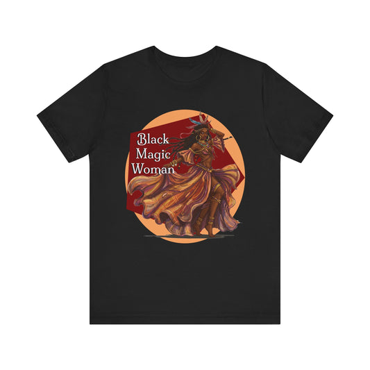 'Black Magic Woman' Tee, Witchy Apparel, Boho T-Shirt, Festival Outfit, Classic Rock Fans, Santana, Fleetwood Mac - Schmartypants