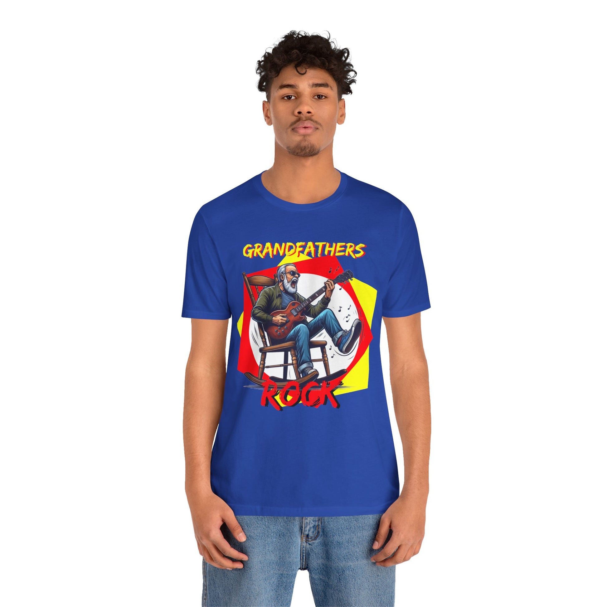 Grandfathers Rock Unisex Tee | Funny, Cool Graphic T-Shirt for Music Lovers, Birthdays, Father's Day - Schmartypants