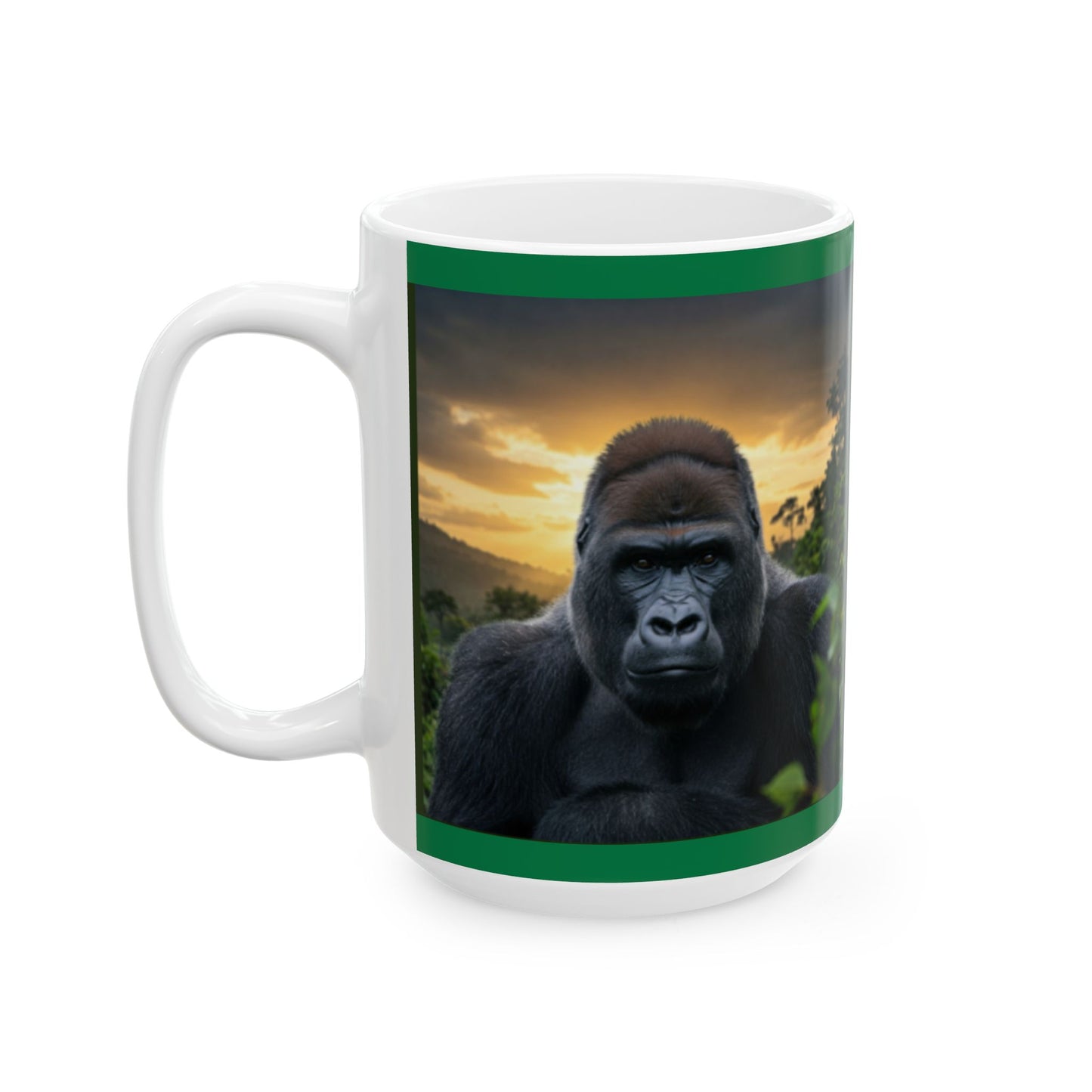 'My Spirit Animal is a Gorilla' Ceramic Mug - Wildlife Lover Gift (11oz, 15oz) - Schmartypants