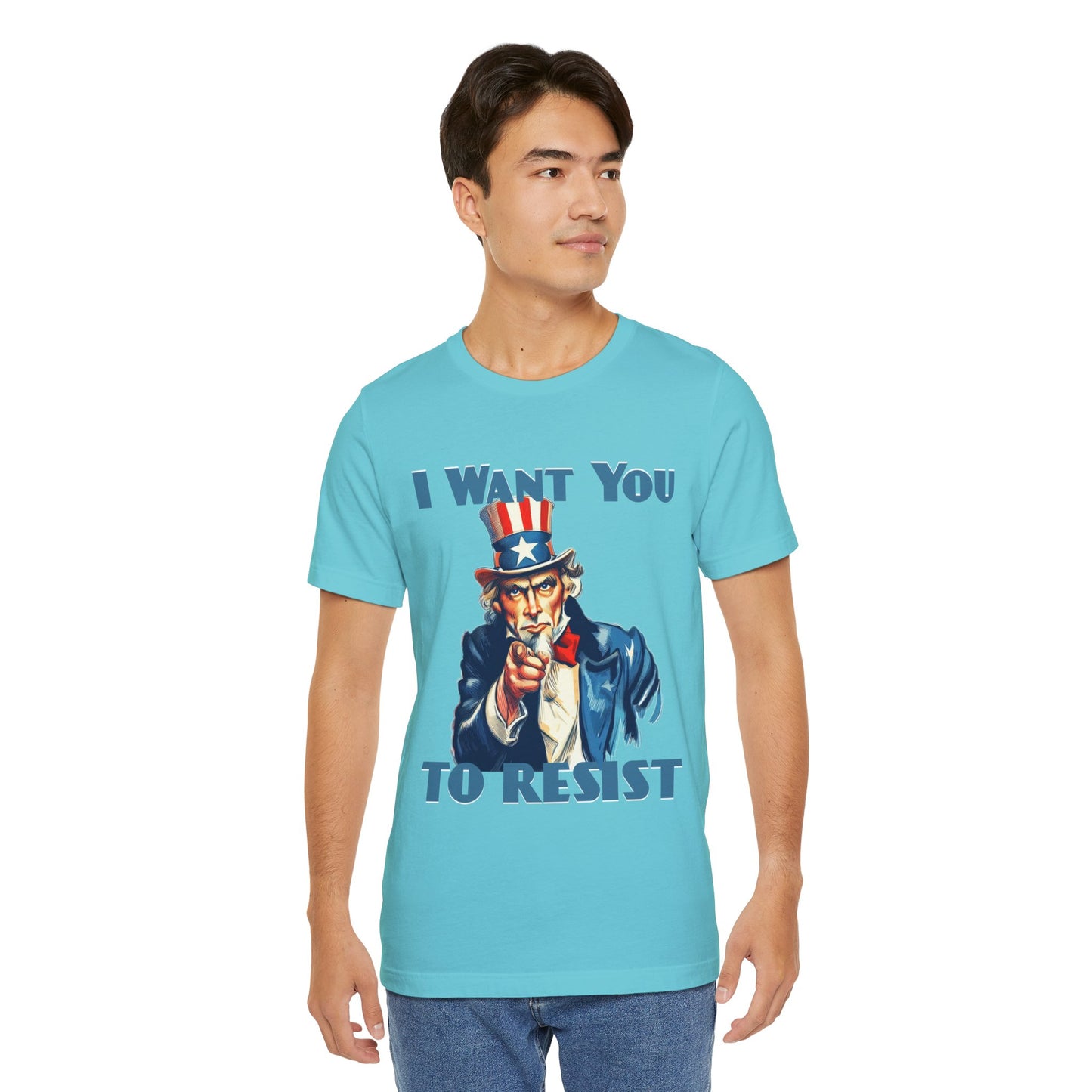 Vintage Uncle Sam 'I Want You to Resist' Unisex Tee - Protest Wear - Clever Resist Tee - Schmartypants