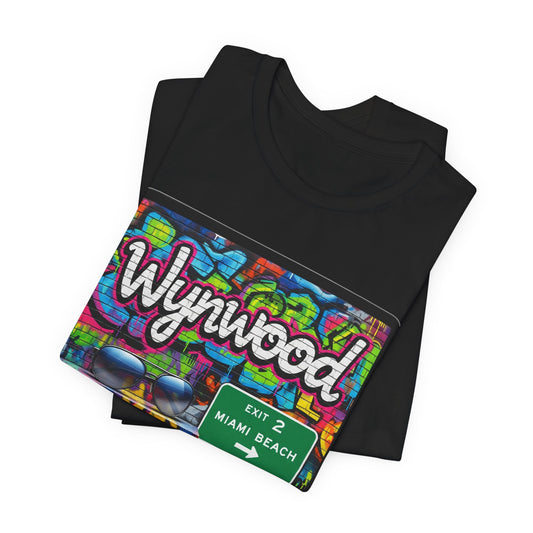 Wynwood Art Scene Tee, Unisex Graphic T-Shirt, Miami Beach Gift, Street Art Apparel, Casual Wear, Travel Inspiration
