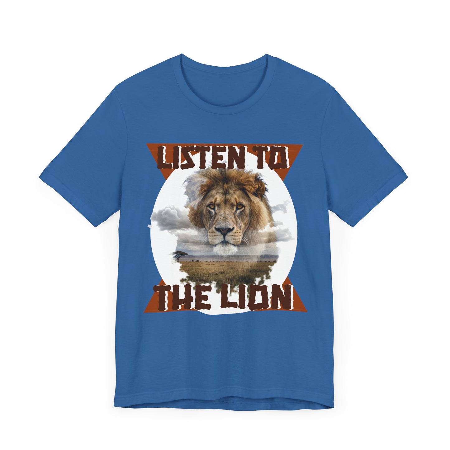 Listen to the Lion Unisex Tee, Casual T-Shirt, Wildlife Lover Gift, Nature Enthusiast Apparel, Birthday Present, Adventure Wear, Van Morrison Fans - Schmartypants
