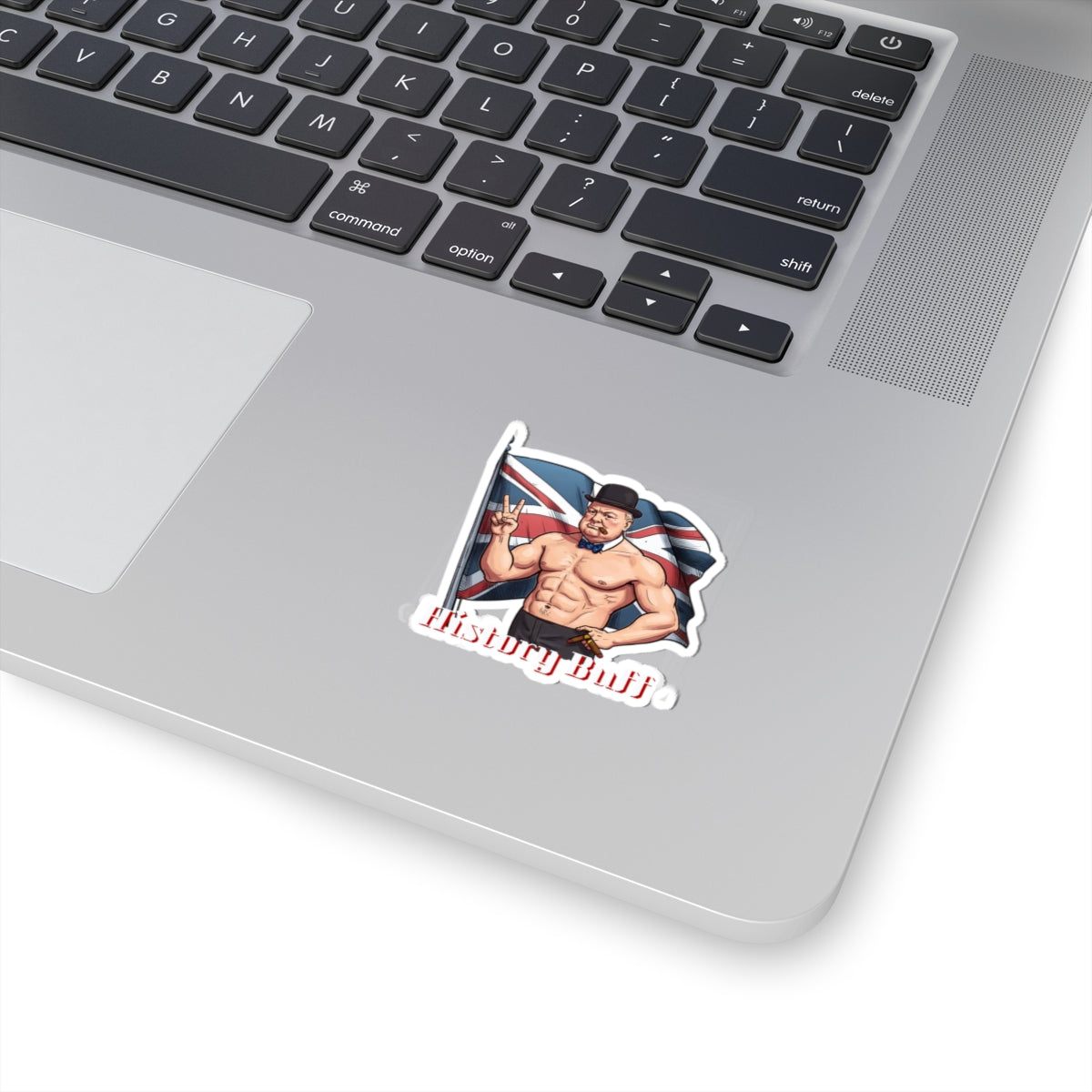 Funny History Buff Kiss-Cut Stickers - Fun Historical Art for Teachers & History Lovers - Winston Curchill Humor - Schmartypants