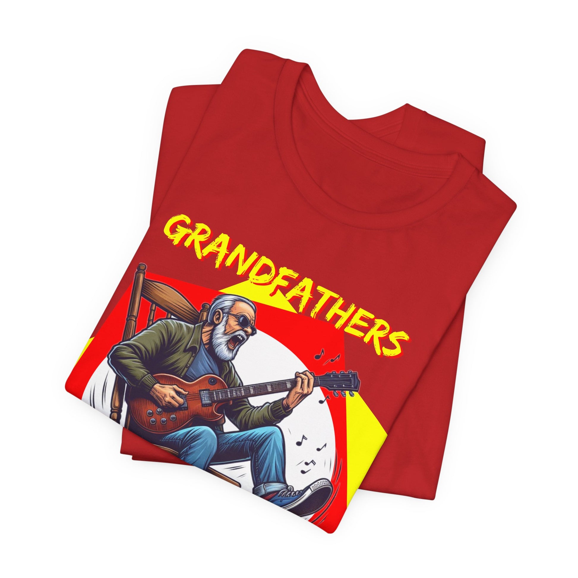 Grandfathers Rock Unisex Tee | Funny, Cool Graphic T-Shirt for Music Lovers, Birthdays, Father's Day - Schmartypants