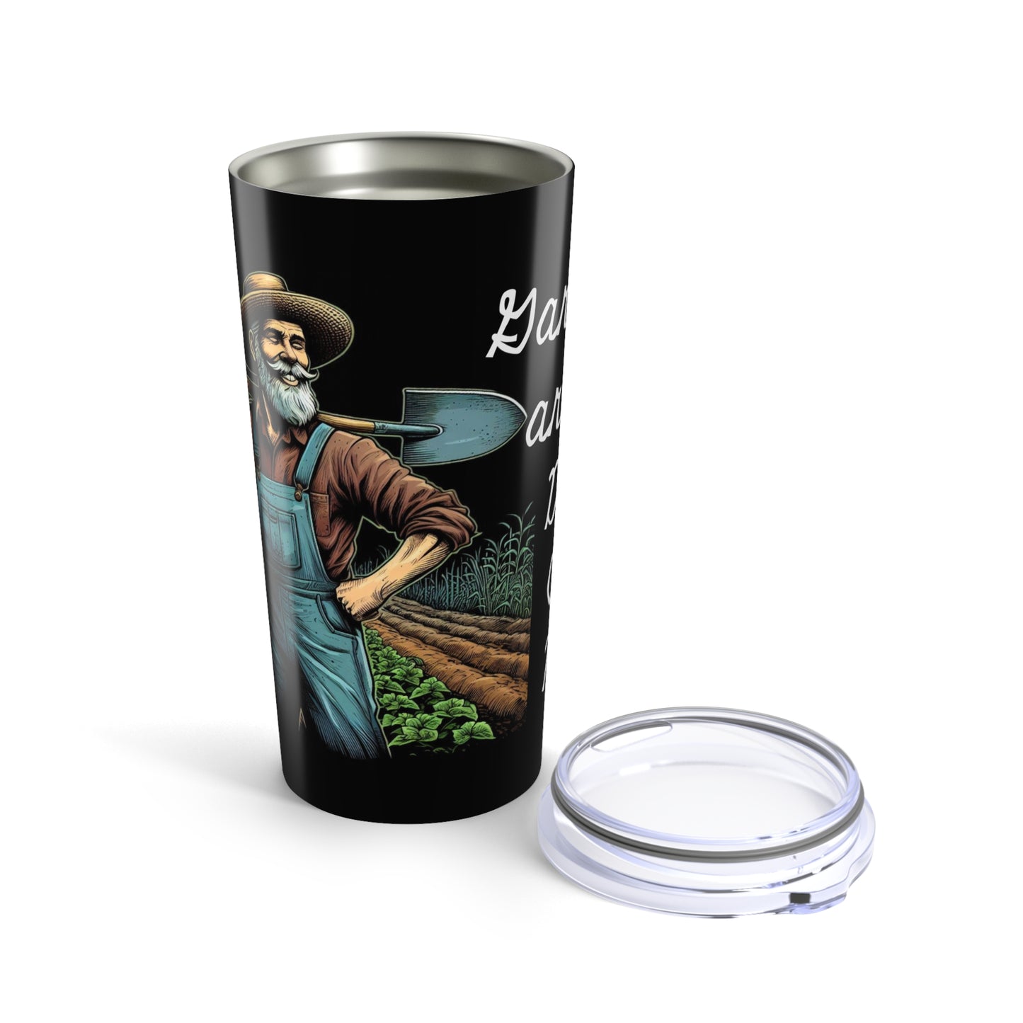 Gardener's 20oz Tumbler - Funny Farmer Design for Garden Lovers and Dads - Schmartypants