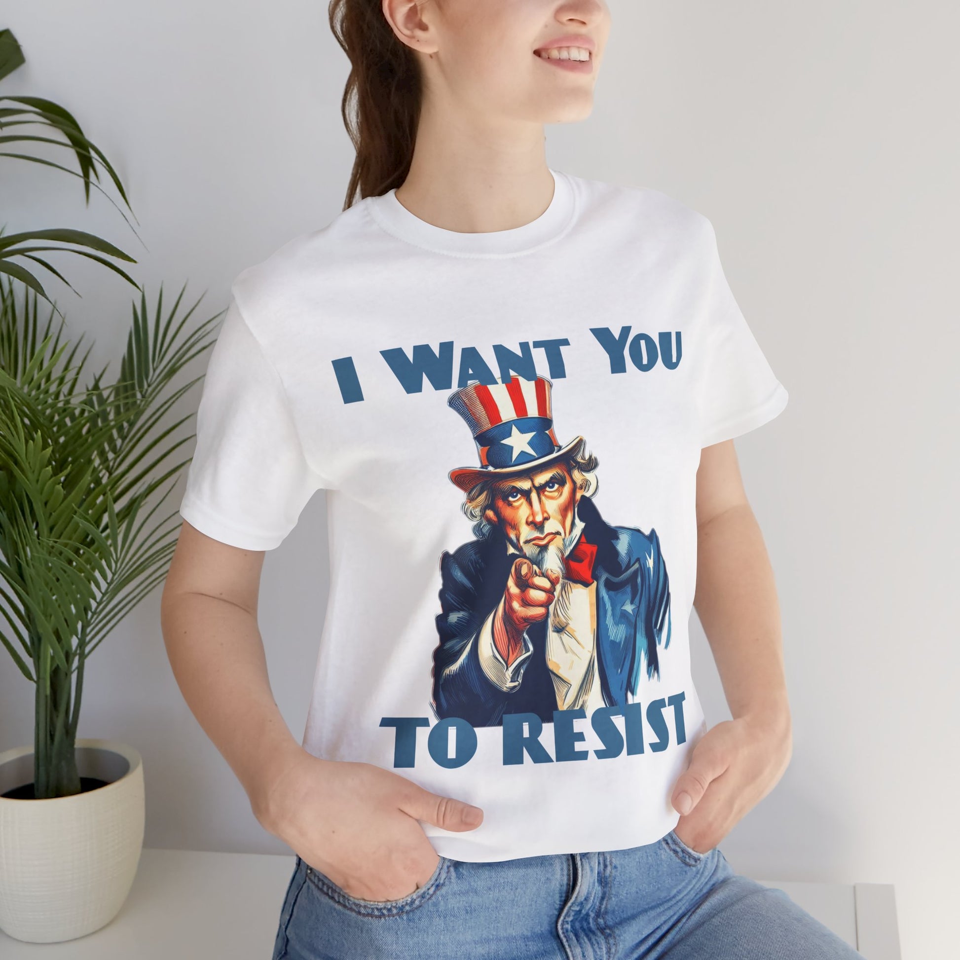 Vintage Uncle Sam 'I Want You to Resist' Unisex Tee - Protest Wear - Clever Resist Tee - Schmartypants